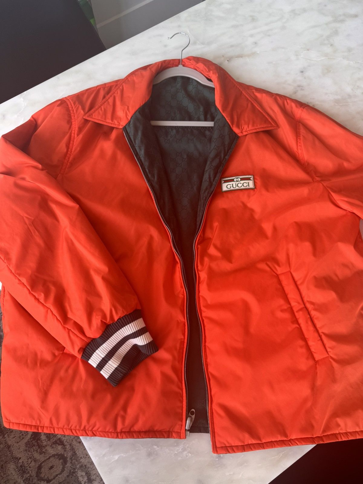 Gucci Men’s Reversible Gucci Bomber Jacket Size US XXL / EU 58 / 5 - 3 Thumbnail