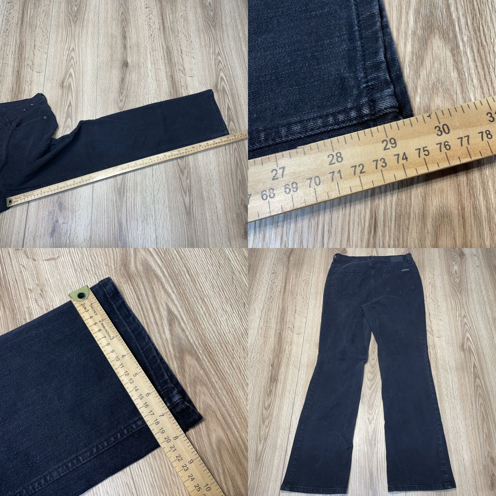 Calvin Klein CALVIN KLEIN High Rise Bootcut Jeans Size 10/30 Black Womens Size US 10 / IT 40 - 8 Thumbnail