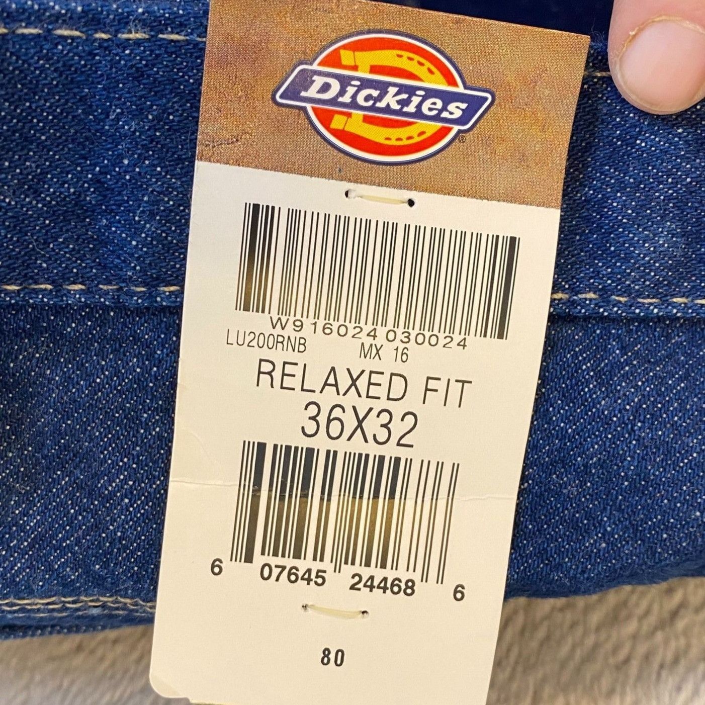 Dickies Dickies Mens Jeans 36x32 Relaxed Fit Blue Denim Durable 100% Size US 38 / EU 54 - 12 Thumbnail