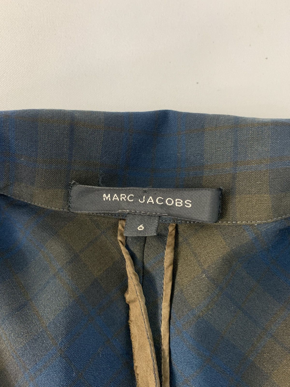 Marc Jacobs Marc Jacob Regency Blazer Coat Shadow Twill Plaid Checked Size S / US 4 / IT 40 - 6 Thumbnail