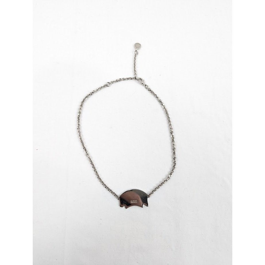 Balenciaga o1rshd1 Q:4 / Size: OS / Cities Paris Necklace Shiny Silver Size ONE SIZE - 8 Thumbnail