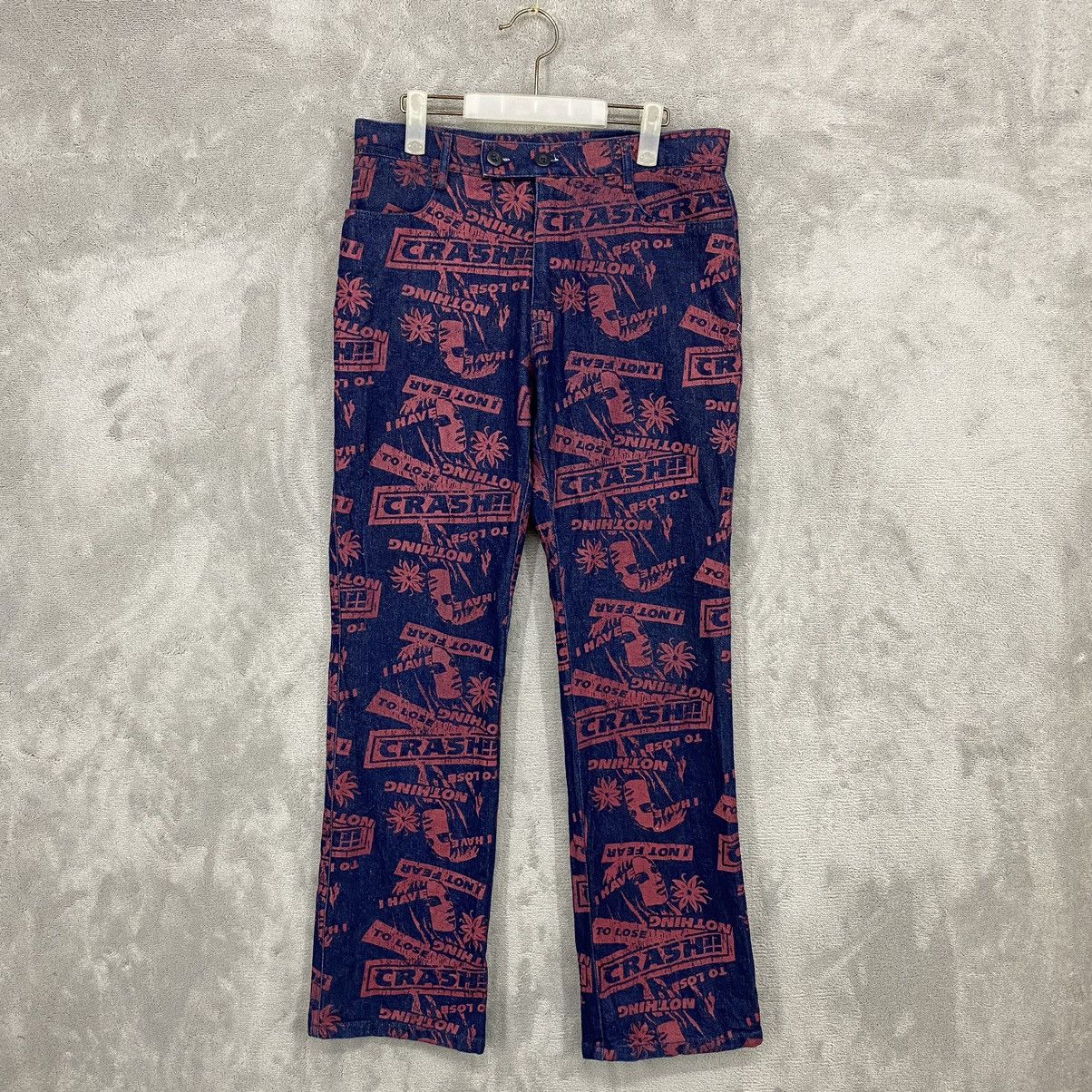 Hysteric Glamour FLARE JEANS RIMSBY FIELD FULL PRINT Size US 31 - 1 Thumbnail