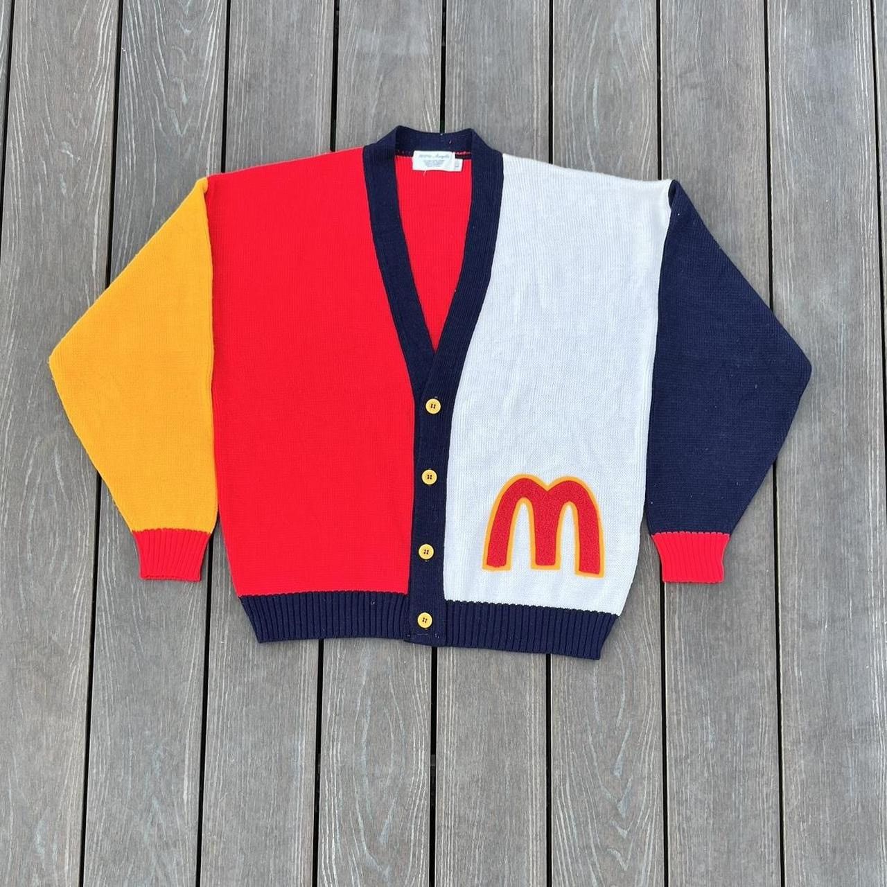 Vintage Sweatshirt McDonald's Vintage 70s 80s Acrylic Size US L / EU 52-54 / 3 - 2 Thumbnail