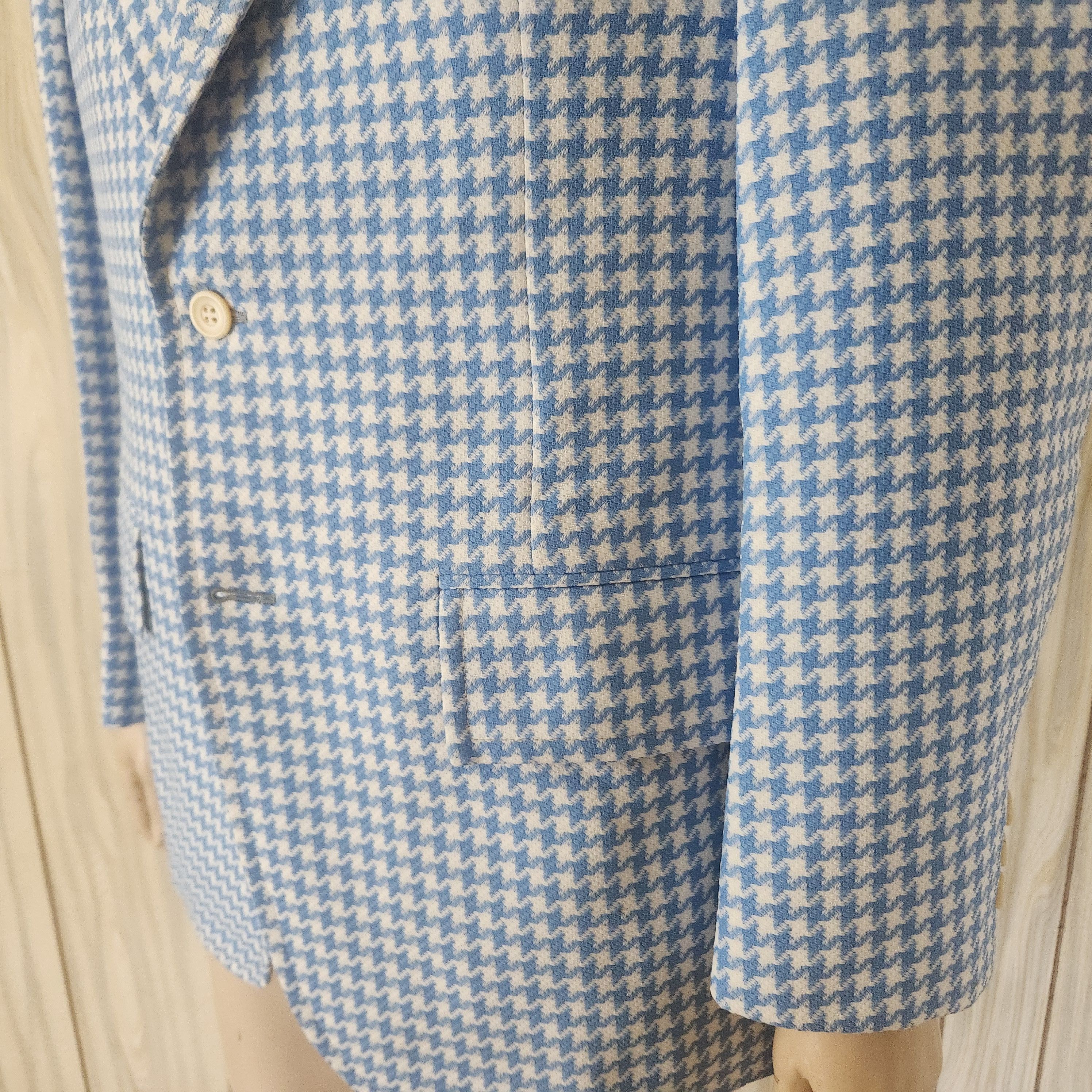 Vintage vintage sport coat 42R 1970s polyester Izod Size 42R - 3 Thumbnail