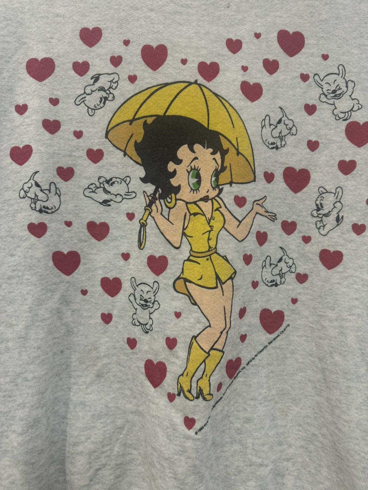 Vintage 💥VINTAGE BETTY BOOP 1993 MIRROR PRINTED SWEATSHIRT Size US L / EU 52-54 / 3 - 4 Thumbnail