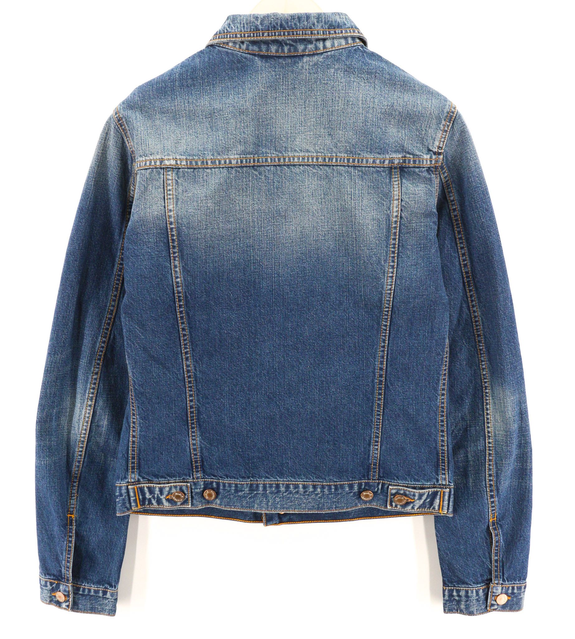 Nudie Jeans TERRY WORN IN M Blue Cotton Long Sleeve Jacket 80781 Size US M / EU 48-50 / 2 - 2 Thumbnail