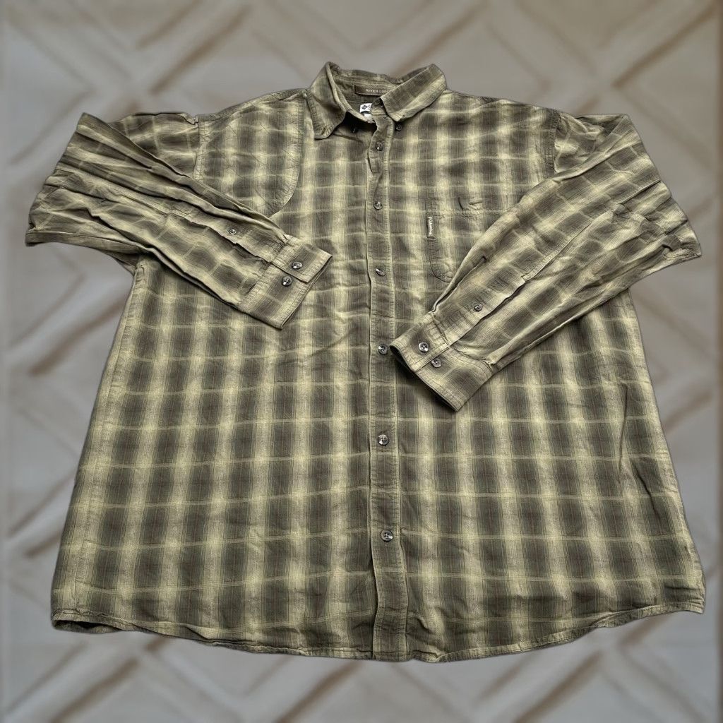 Vintage VINTAGE Columbia River Lodge Shirt Mens L Green Plaid Long Sleeve Size US L / EU 52-54 / 3 - 1 Thumbnail