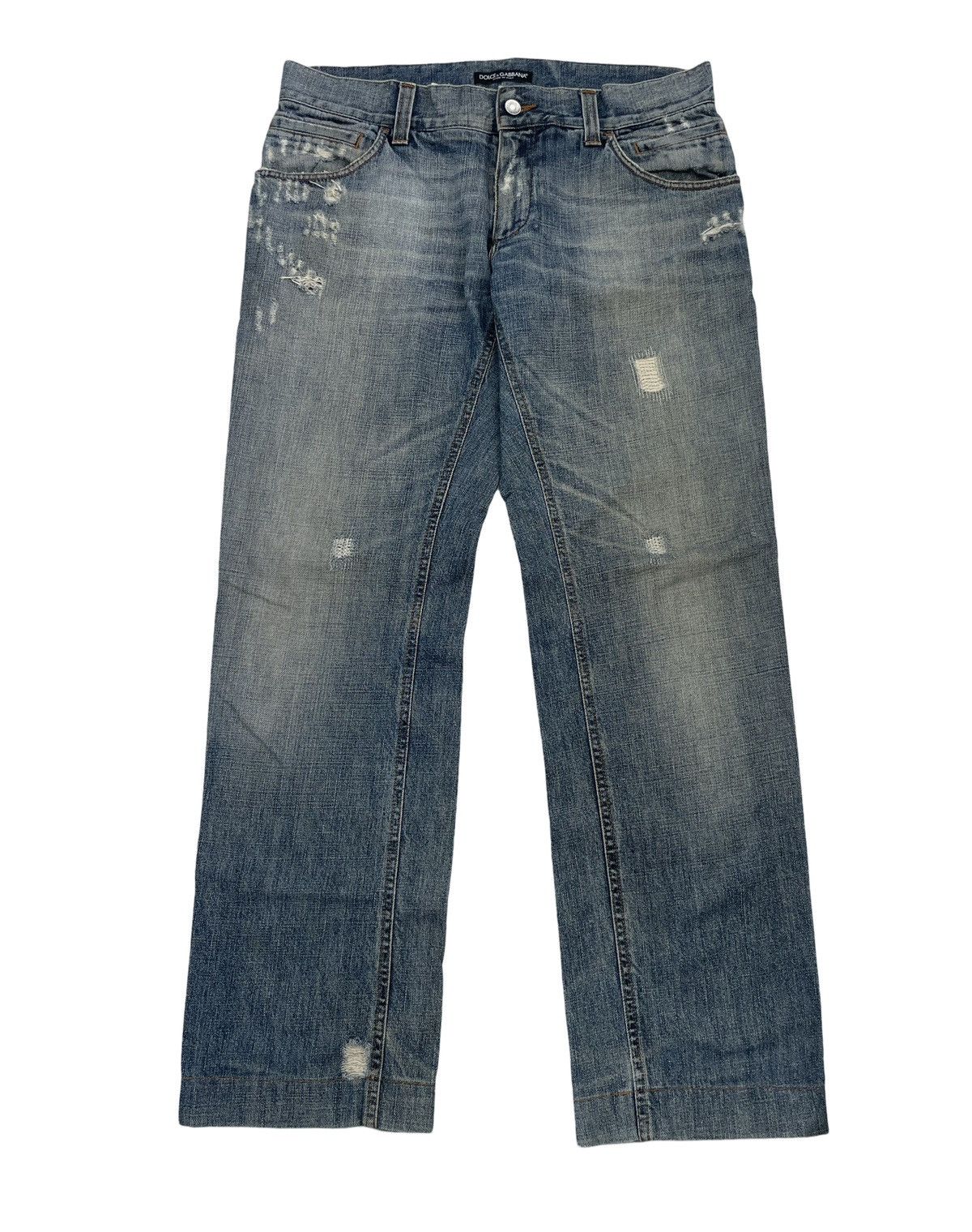 Dolce & Gabbana Rare💥Vintage Dolce & Gabbana Distressed Jeans Size US 34 / EU 50 - 1 Thumbnail