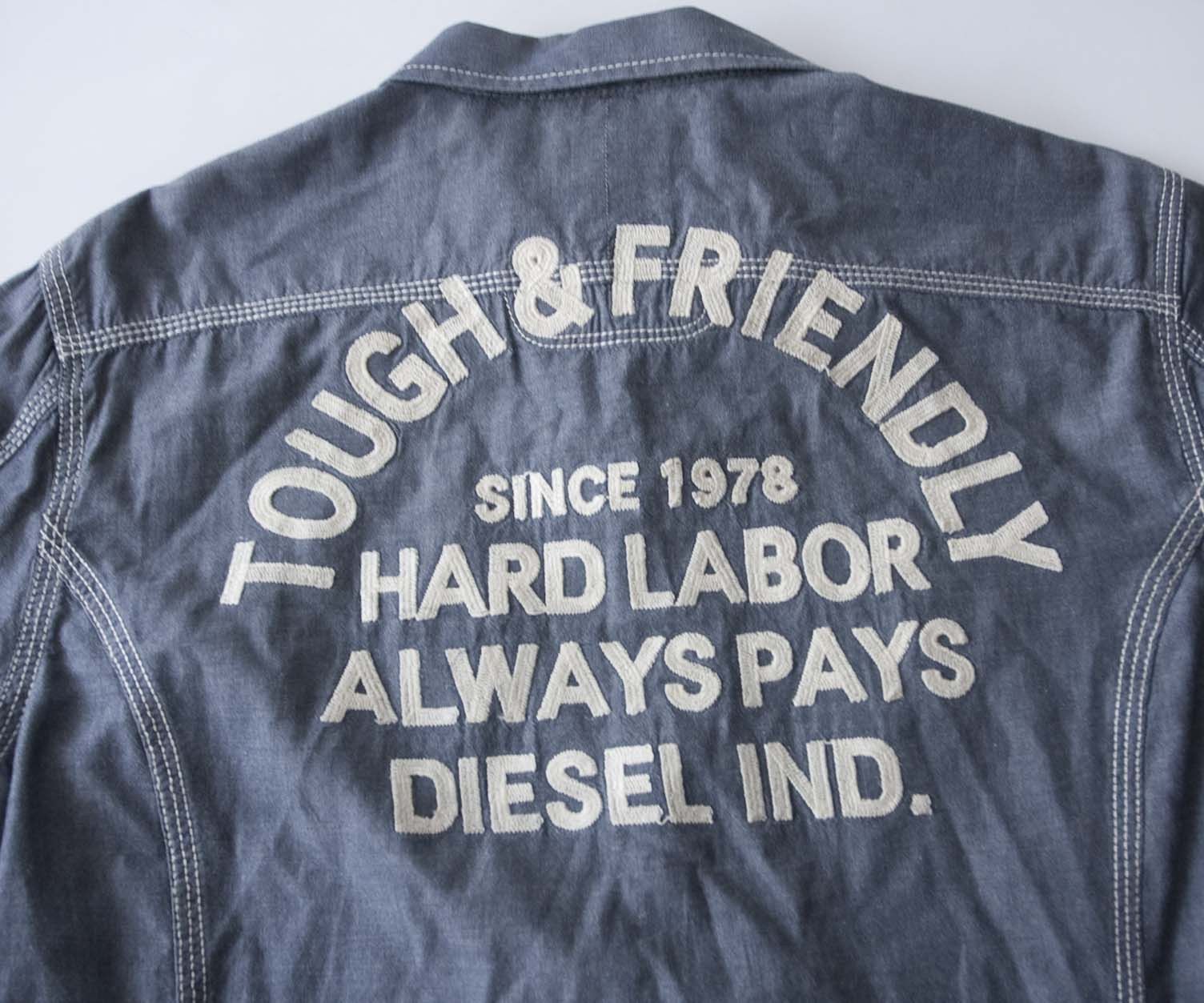 Diesel Diesel Shirt Denim Chambray Patch Size S Size US S / EU 44-46 / 1 - 3 Thumbnail