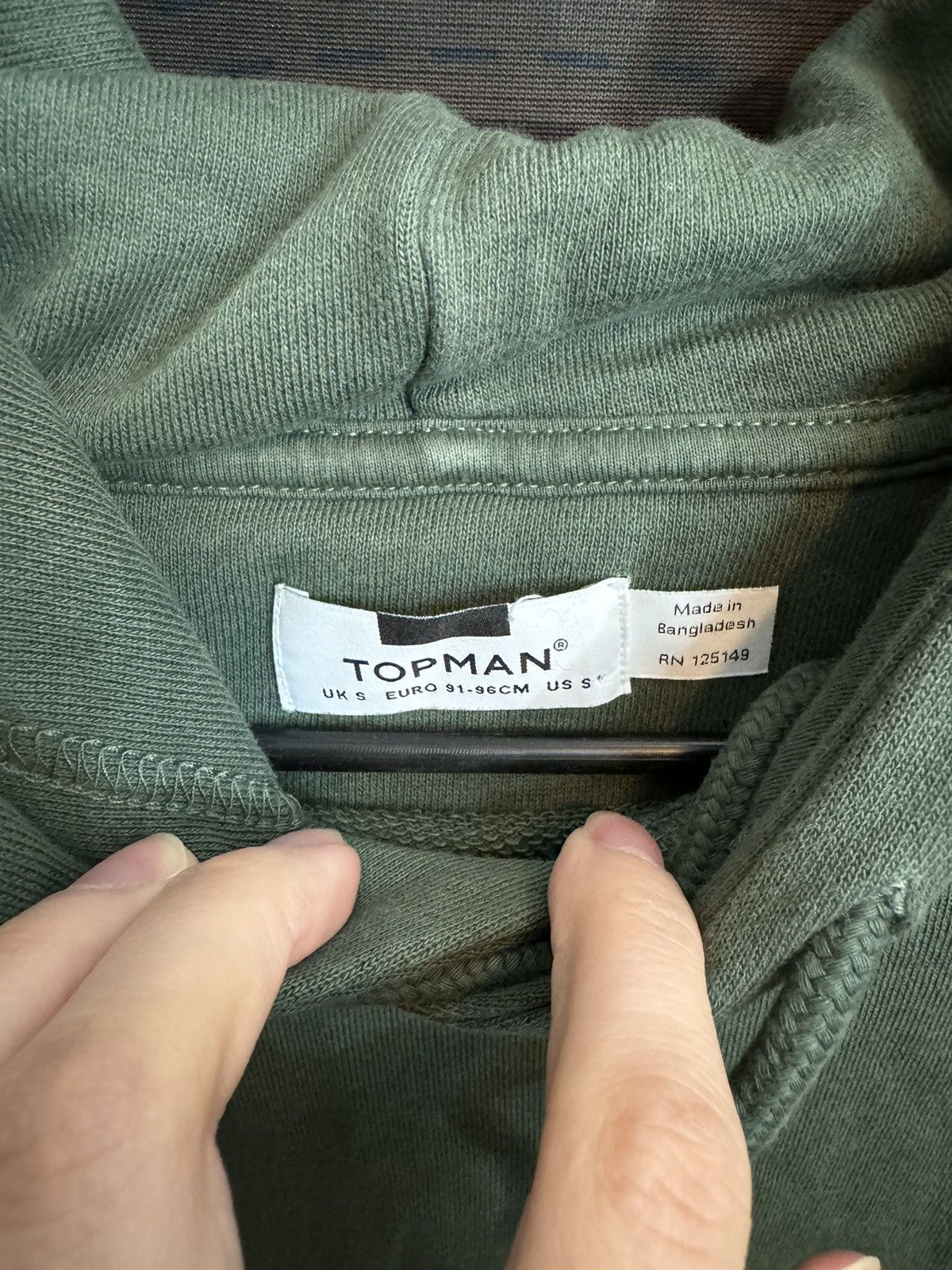 Topman Topman Green Sweatshirt Regular Fit Hoodie Size US S / EU 44-46 / 1 - 2 Thumbnail
