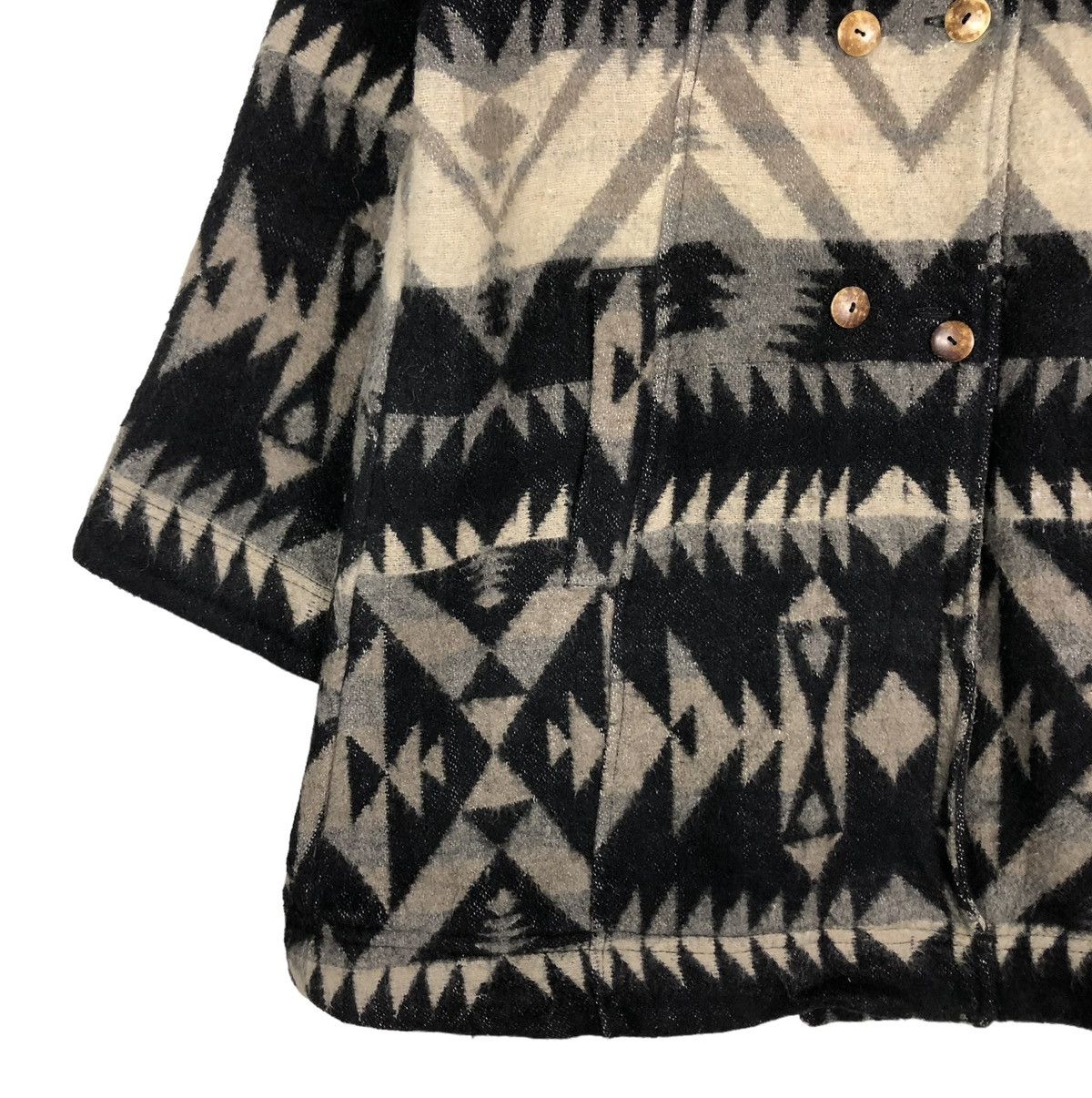 Japanese Brand 🔥VINTAGE WOOL BUTTON JACKET ANISHA JAPAN NAVAJO NATIVE Size US M / EU 48-50 / 2 - 4 Thumbnail