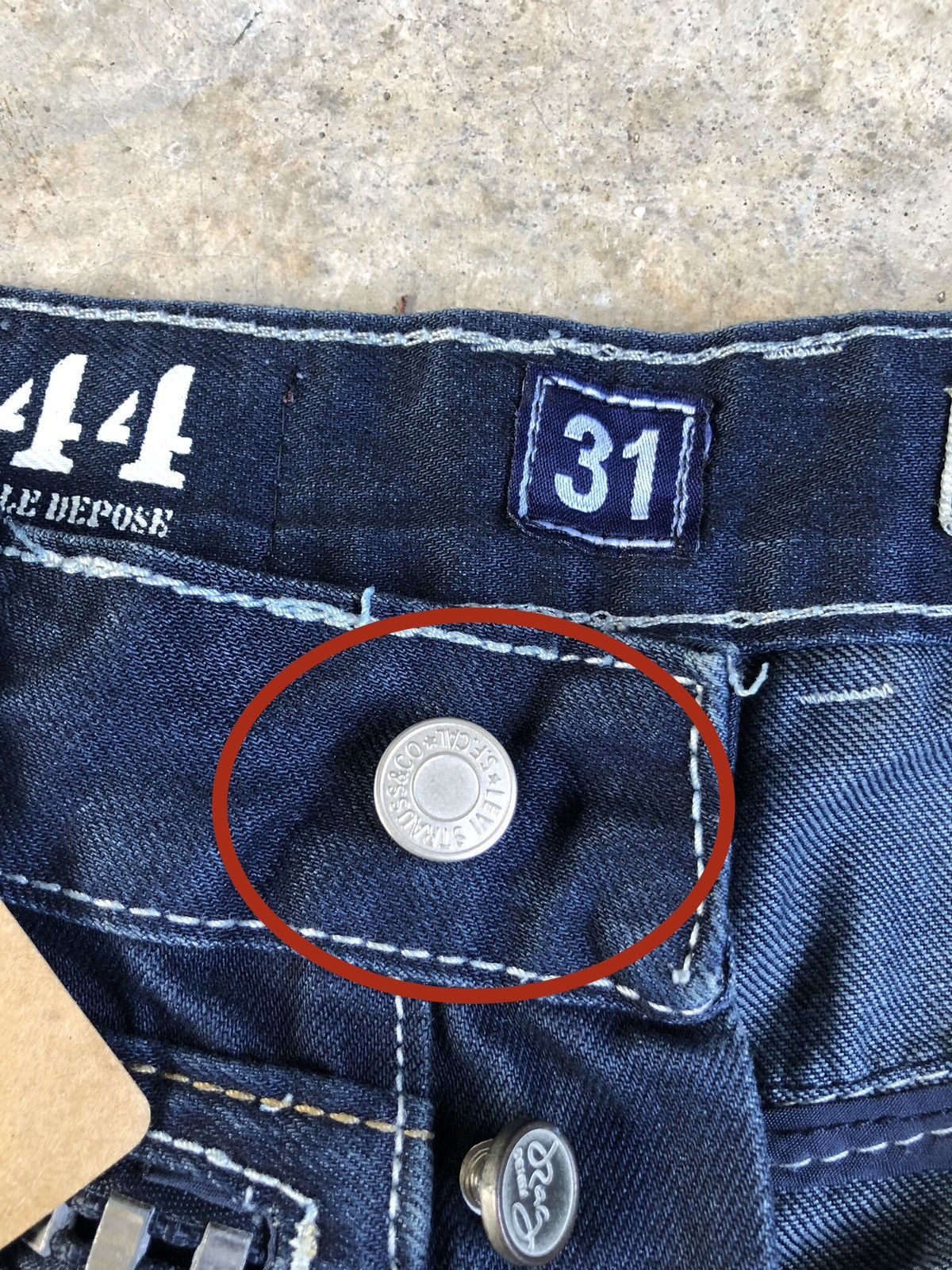 Who Decides War JRag Double Waist Embroidered Denim Size US 31 - 17 Thumbnail