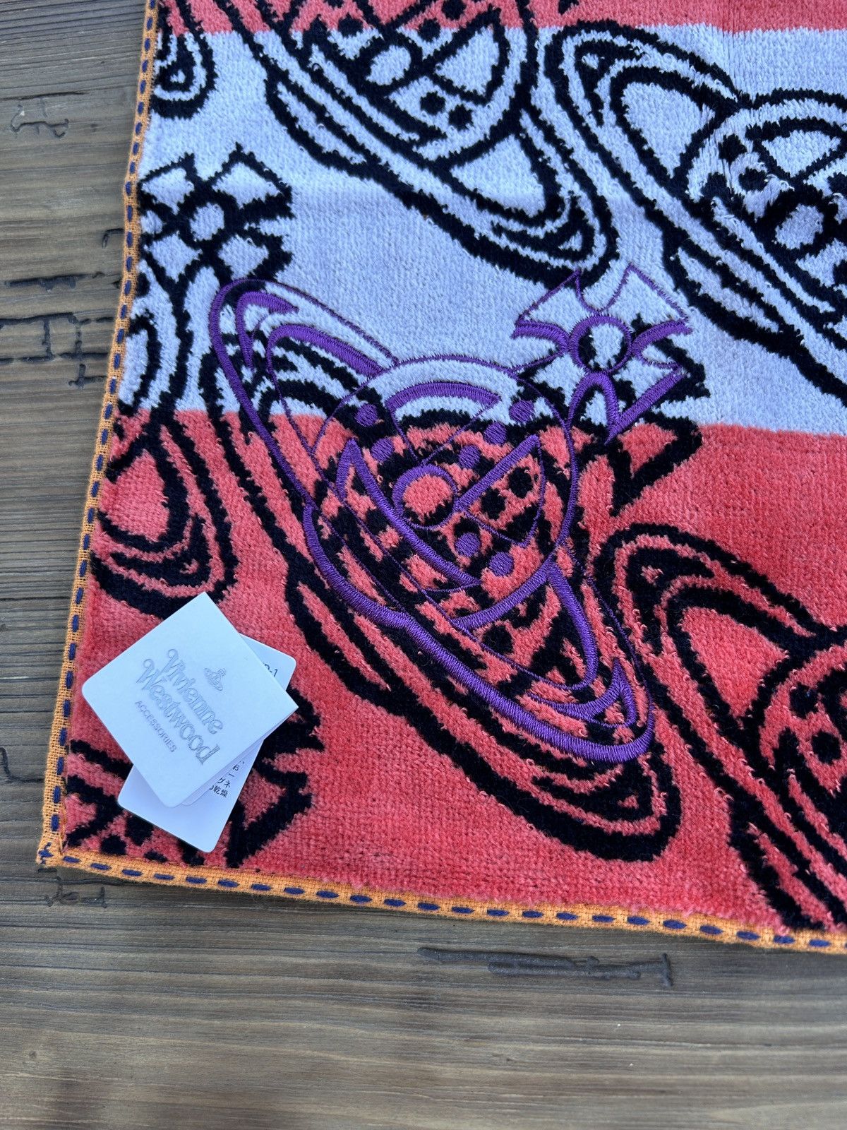 Vivienne Westwood BNWT Multicolor Vivienne Westwood Orb Soft Mini Towel Square Size ONE SIZE - 2 Thumbnail