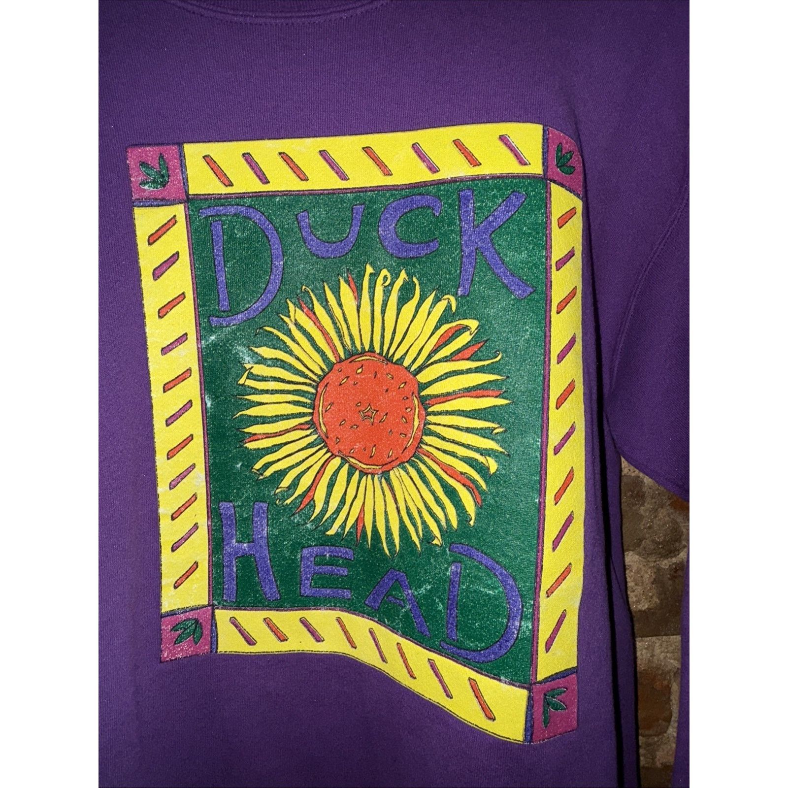 Duck Head Duck Head Unisex 90’s SunFlower Crewneck Sweatshirt Sz L Size US L / EU 52-54 / 3 - 3 Thumbnail