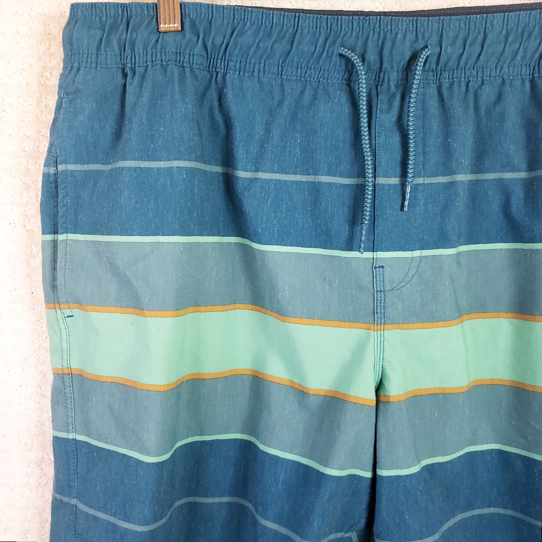 Hang Ten VINTAGE Hang Ten Striped Swim Trunks? Size US 39 - 2 Thumbnail