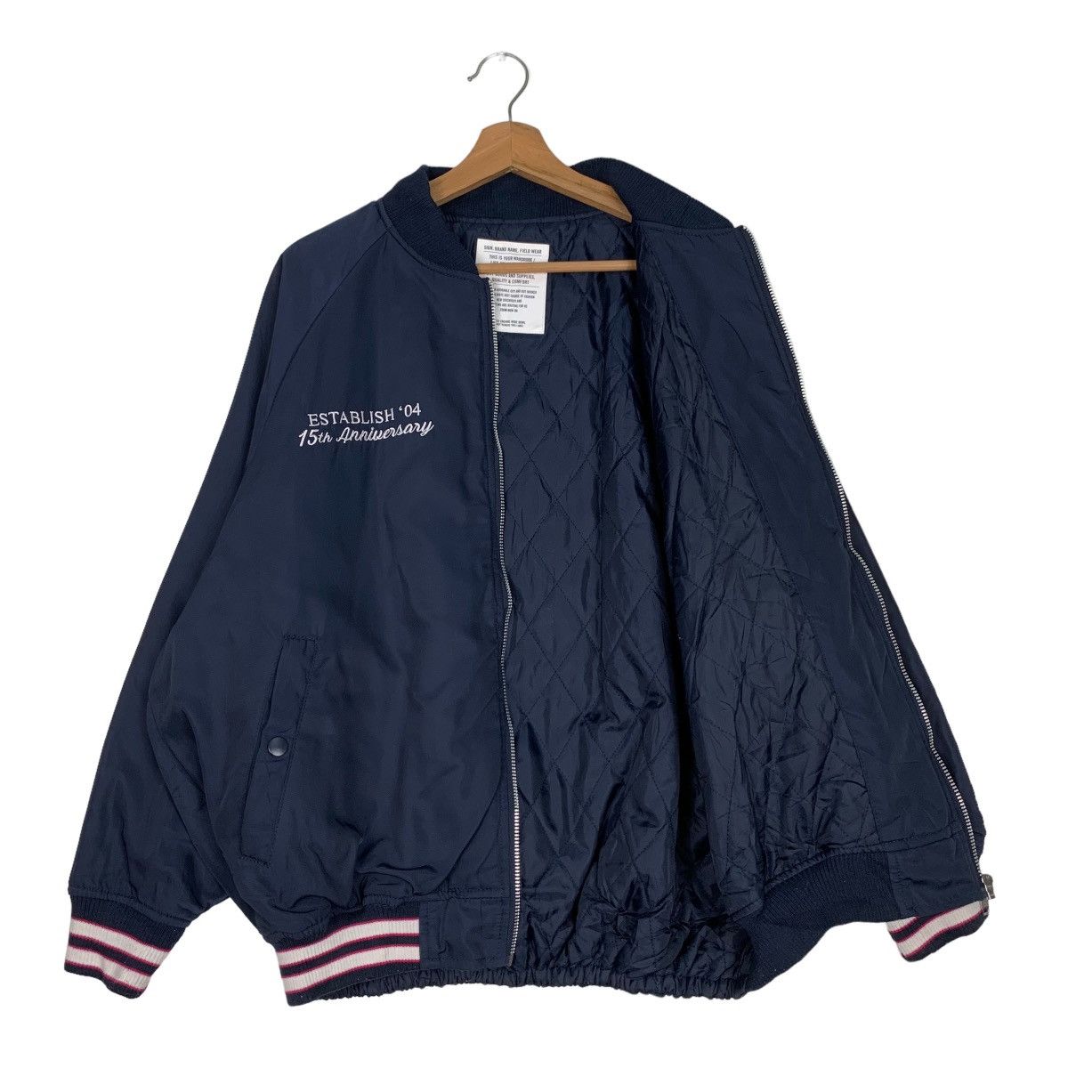 Japanese Brand RODEO CROWNS Union Stars Big Logo Bomber Jacket #0518-C24 Size US XL / EU 56 / 4 - 13 Thumbnail