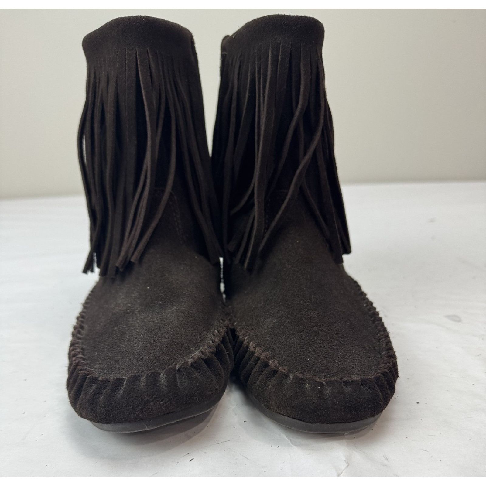 Gap Gap Women's Brown Suede Fringe Moccasin Ankle Boots Boho 7 Size US 7 / IT 37 - 7 Thumbnail