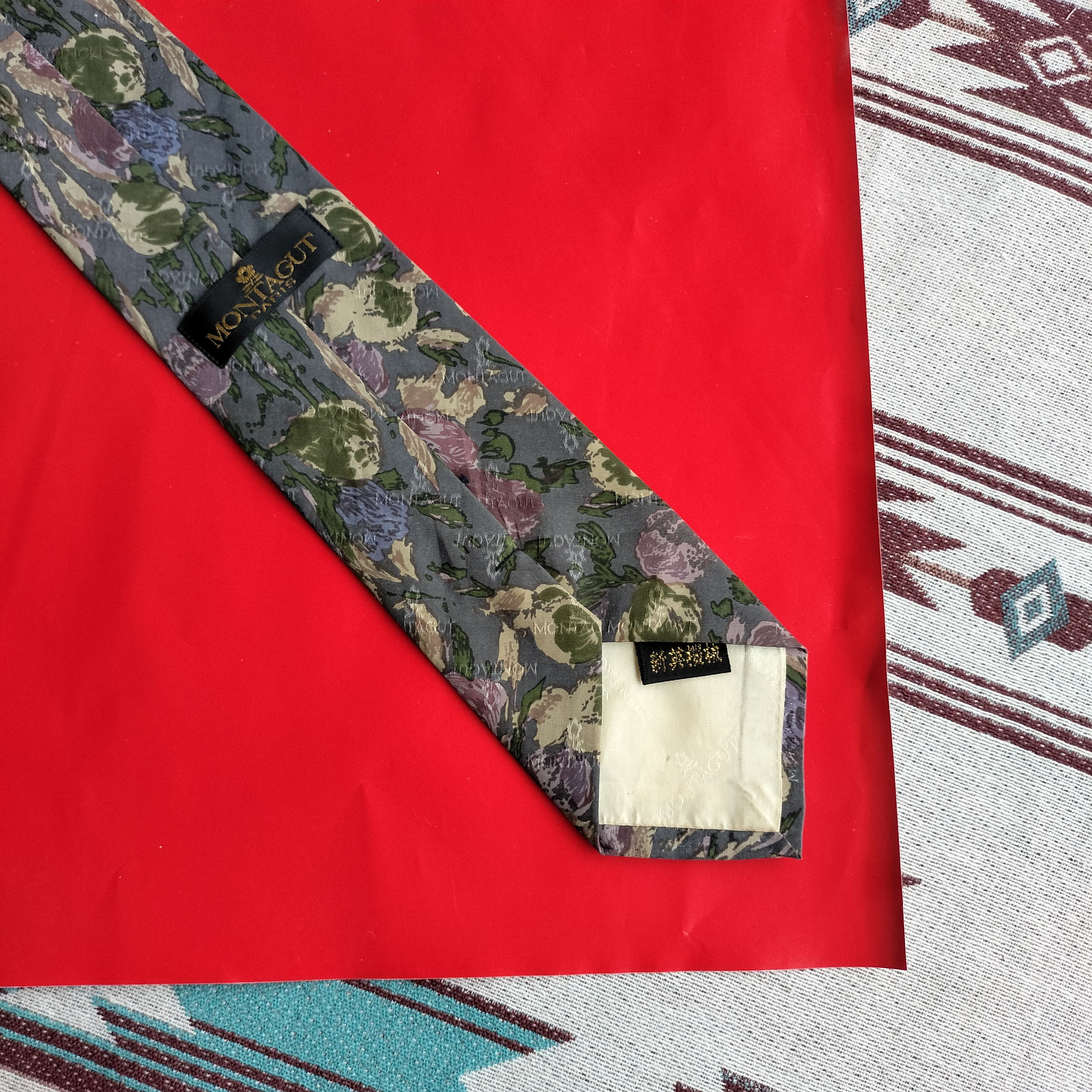 Montagut Vintage Montagut paris floral silk tie Size ONE SIZE - 6 Thumbnail