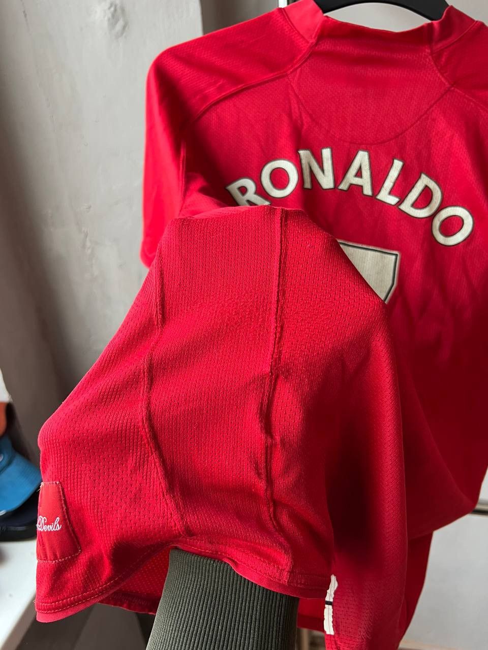 Nike 2007/09 MANCHESTER UNITED #7 RONALDO HOME SOCCER JERSEY NIKE Size US M / EU 48-50 / 2 - 16 Thumbnail
