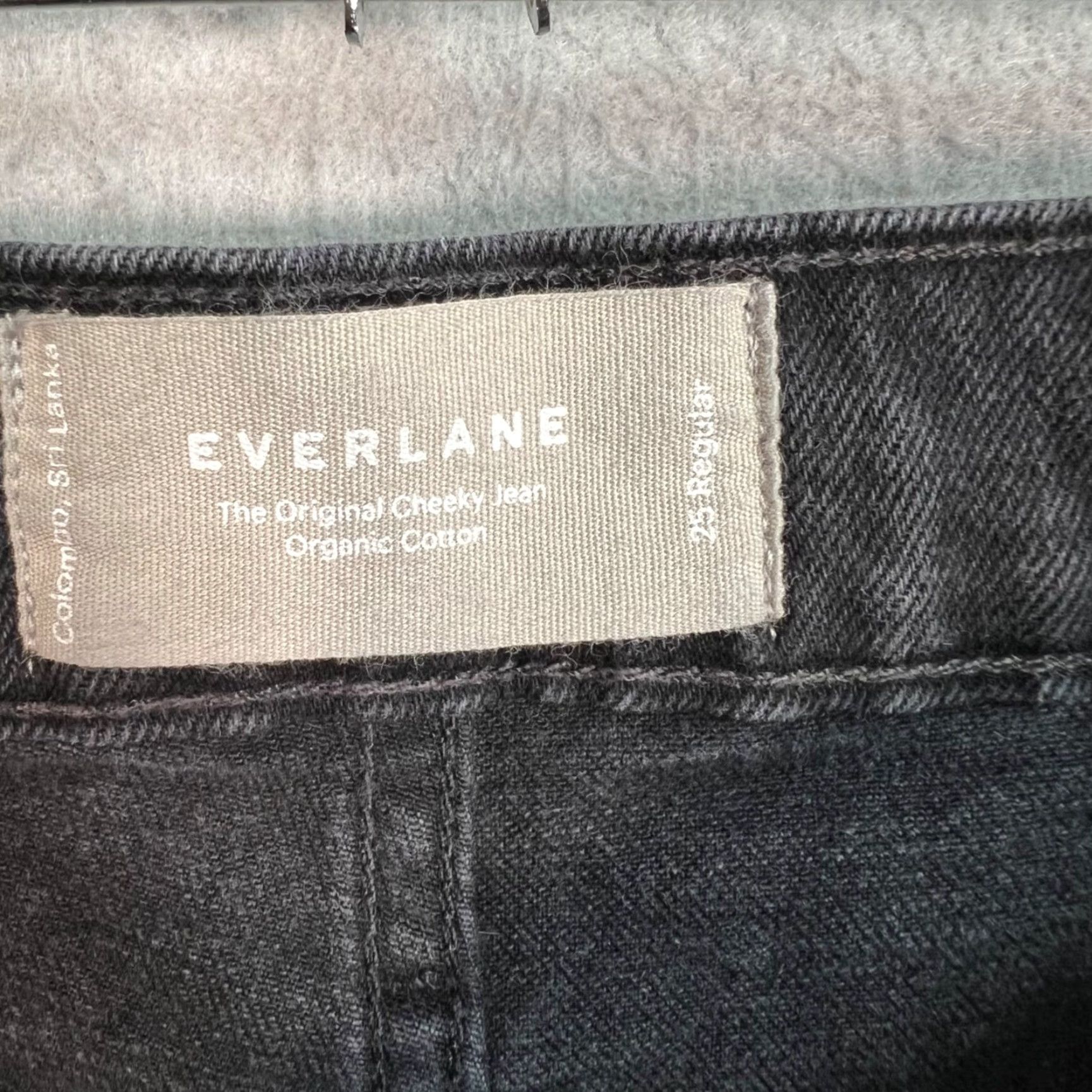 Everlane Everlane Jeans Black Denim High-Waist 25 Adult Womens Regular 28 In 5-Pocket Denim Straight Size 42" / US 20 - 3 Thumbnail