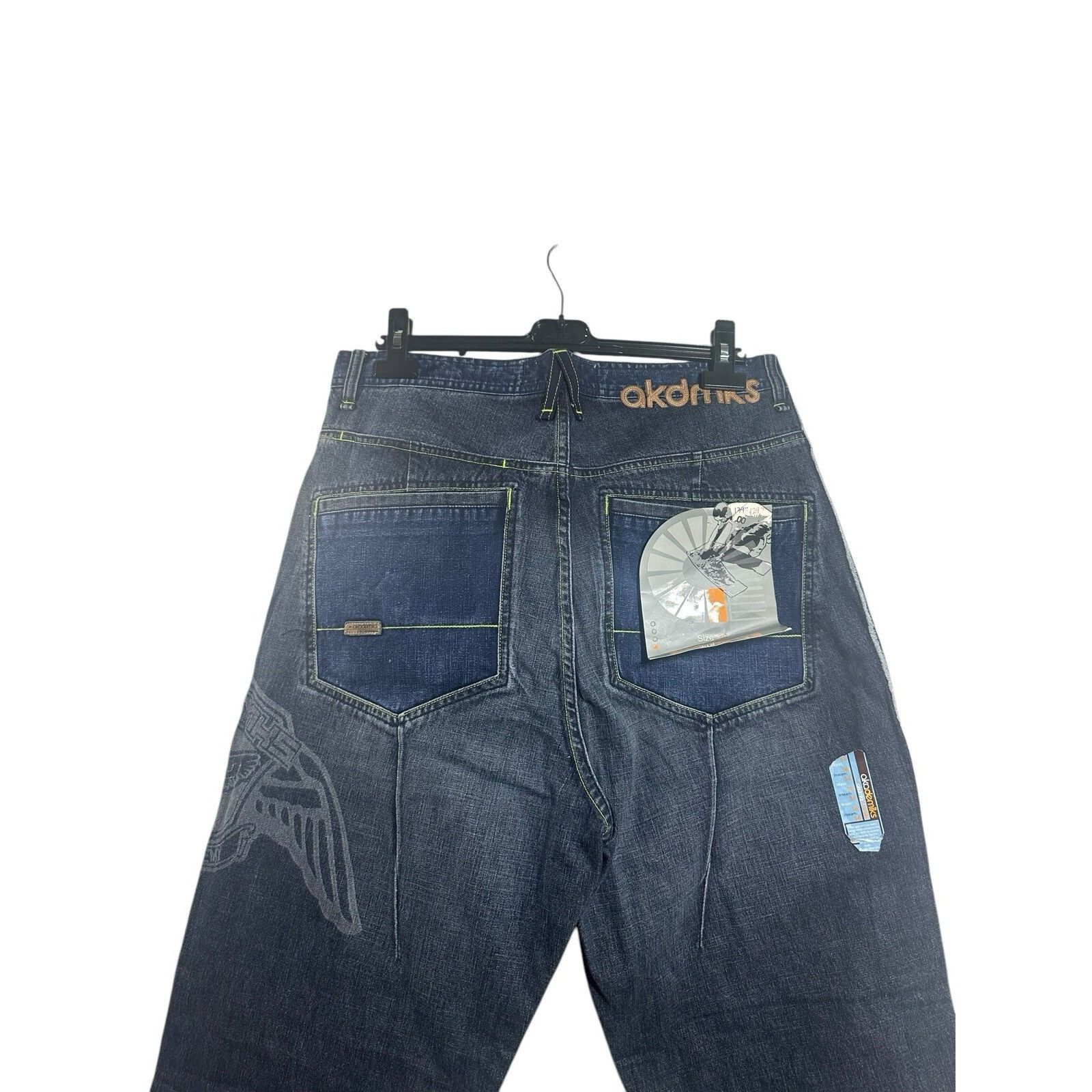 Akademiks Vintage Akademiks Jeans Mens S 36 Black Denim Baggy Diplomat Size US 36 / EU 52 - 4 Thumbnail