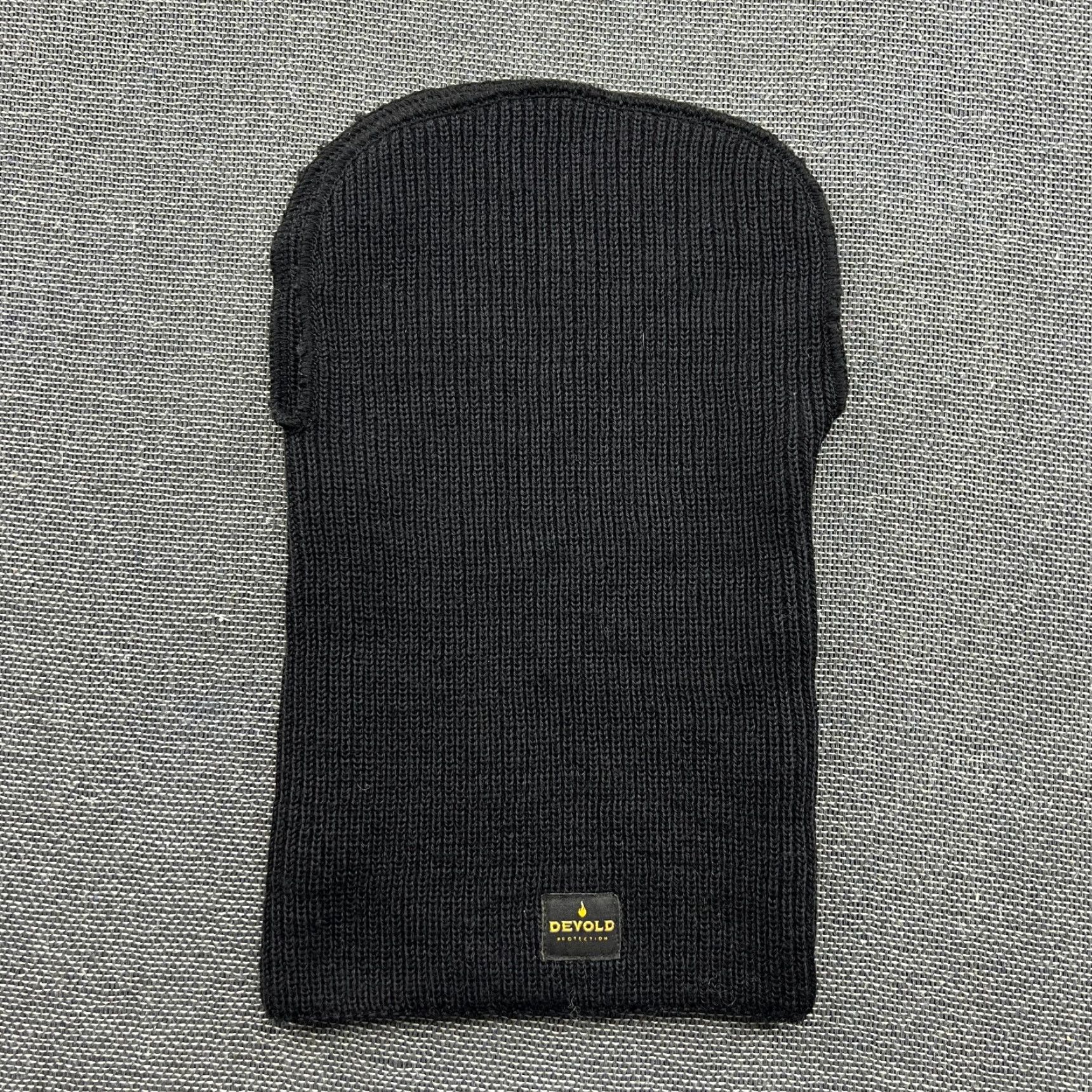 Vintage DEVOLD Neck Warmer 100% Wool OS Tube Scarf Outdoor Gaiter Black Knitted Neck Warmer Scarf Balaclava Unisex Adults One Size Wool Black Size ONE SIZE - 2 Thumbnail