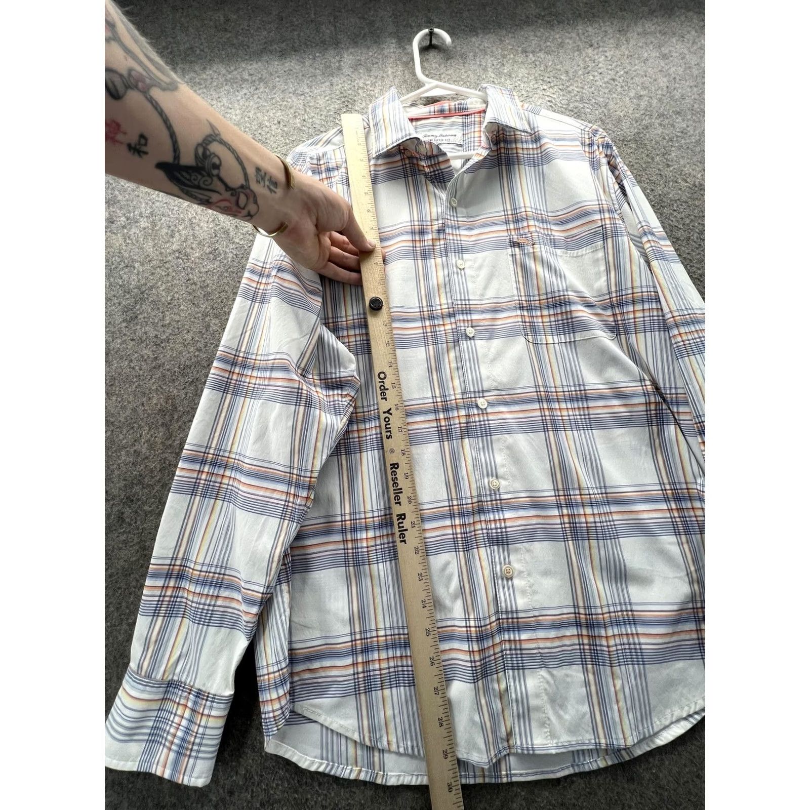 Tommy Bahama Tommy Bahama Shirt Mens M White Plaid Long Sleeve Button Front Casual Woven Size US M / EU 48-50 / 2 - 5 Thumbnail