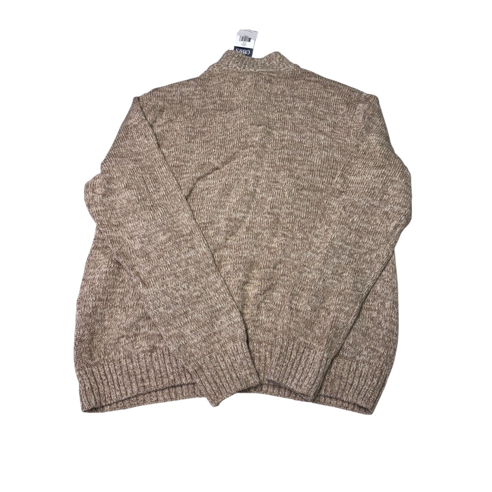 Chaps VINTAGE Chaps Mens Kent Cog Twst Sweater XXL Beige Brown Elbow Patches Mock Neck Size US XXL / EU 58 / 5 - 6 Thumbnail