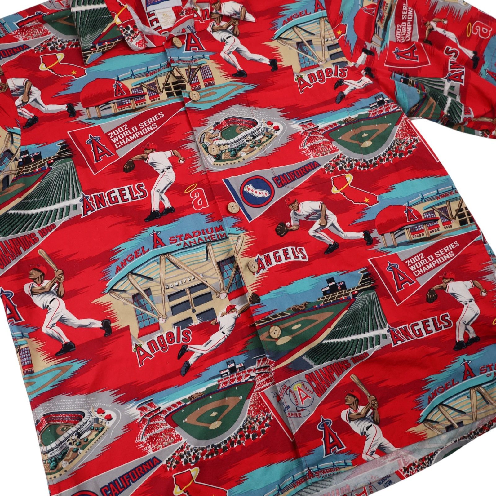 MLB × Reyn Spooner × Vintage VTG Reyn Spooner Anaheim Angels Baseball Hawaiian Shirt Size US XL / EU 56 / 4 - 3 Thumbnail