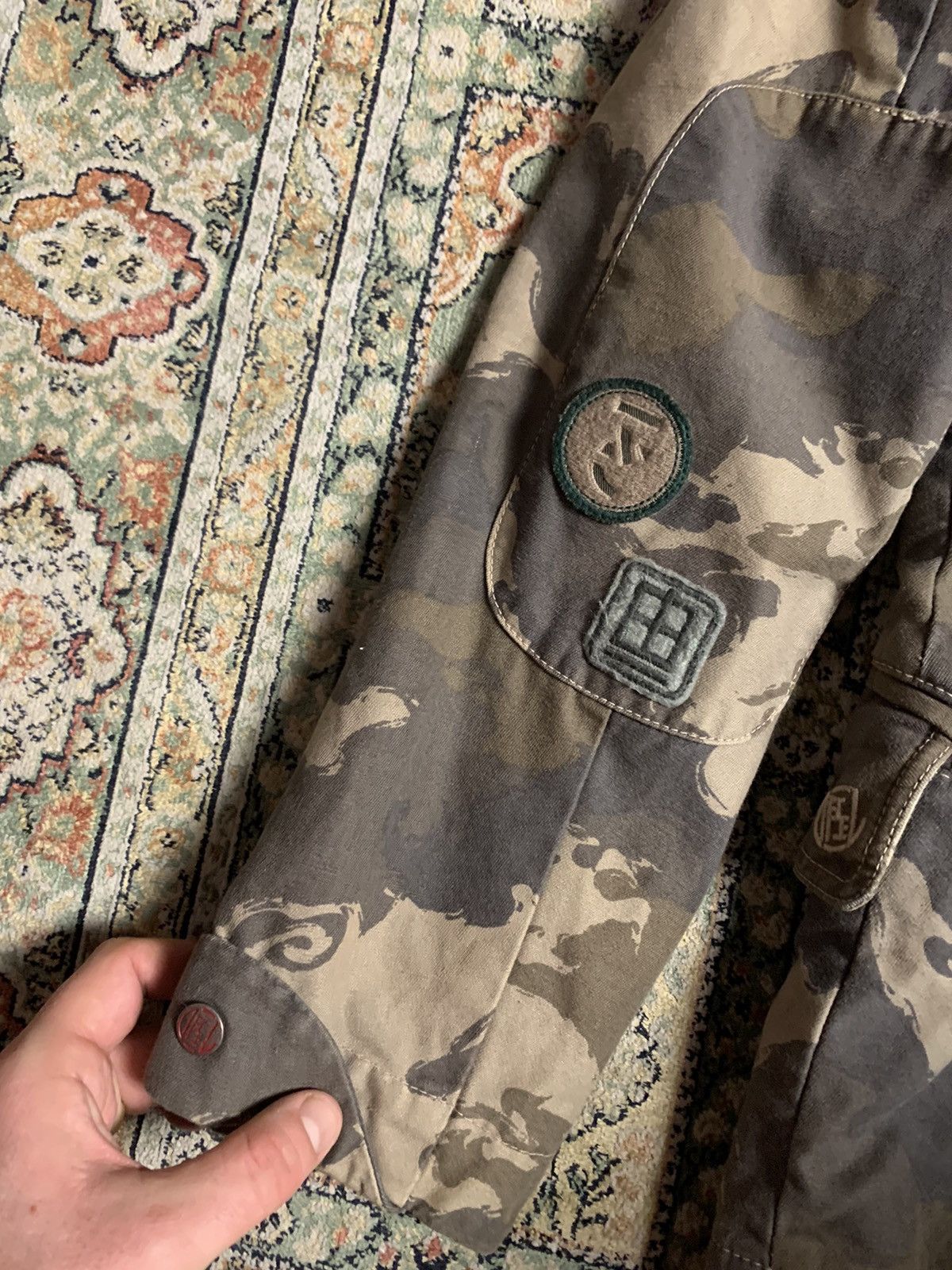 Diesel × Vintage Vintage Diesel Denim Camo blazer Jacket Size US M / EU 48-50 / 2 - 17 Thumbnail