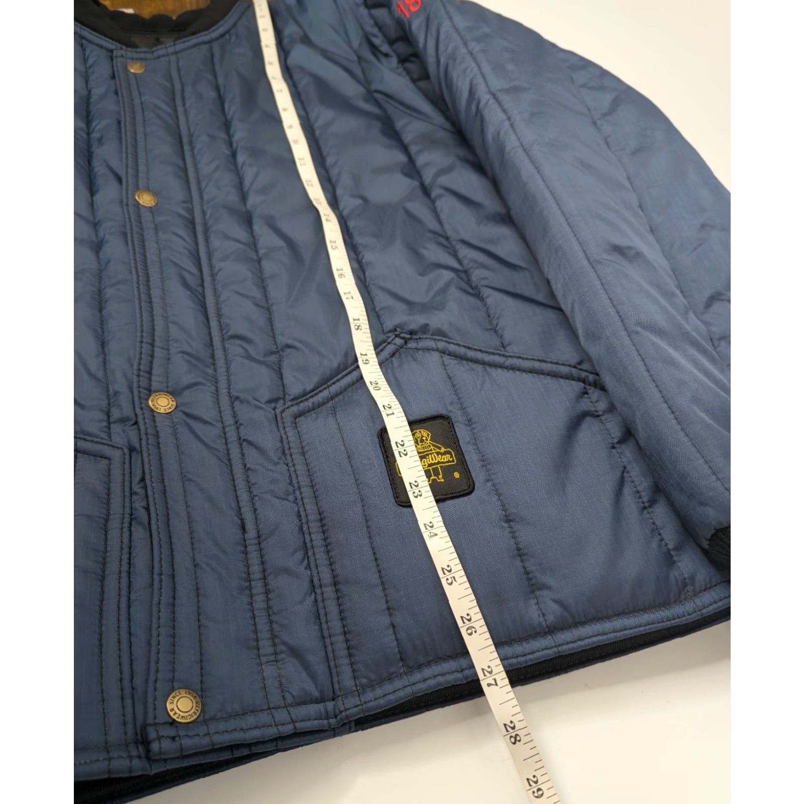 Refrigiwear RefrigiWear Jacket Workwear M Blue Fiberfill Insulated Nylon Zip Short 0525R Mens Size US M / EU 48-50 / 2 - 7 Thumbnail