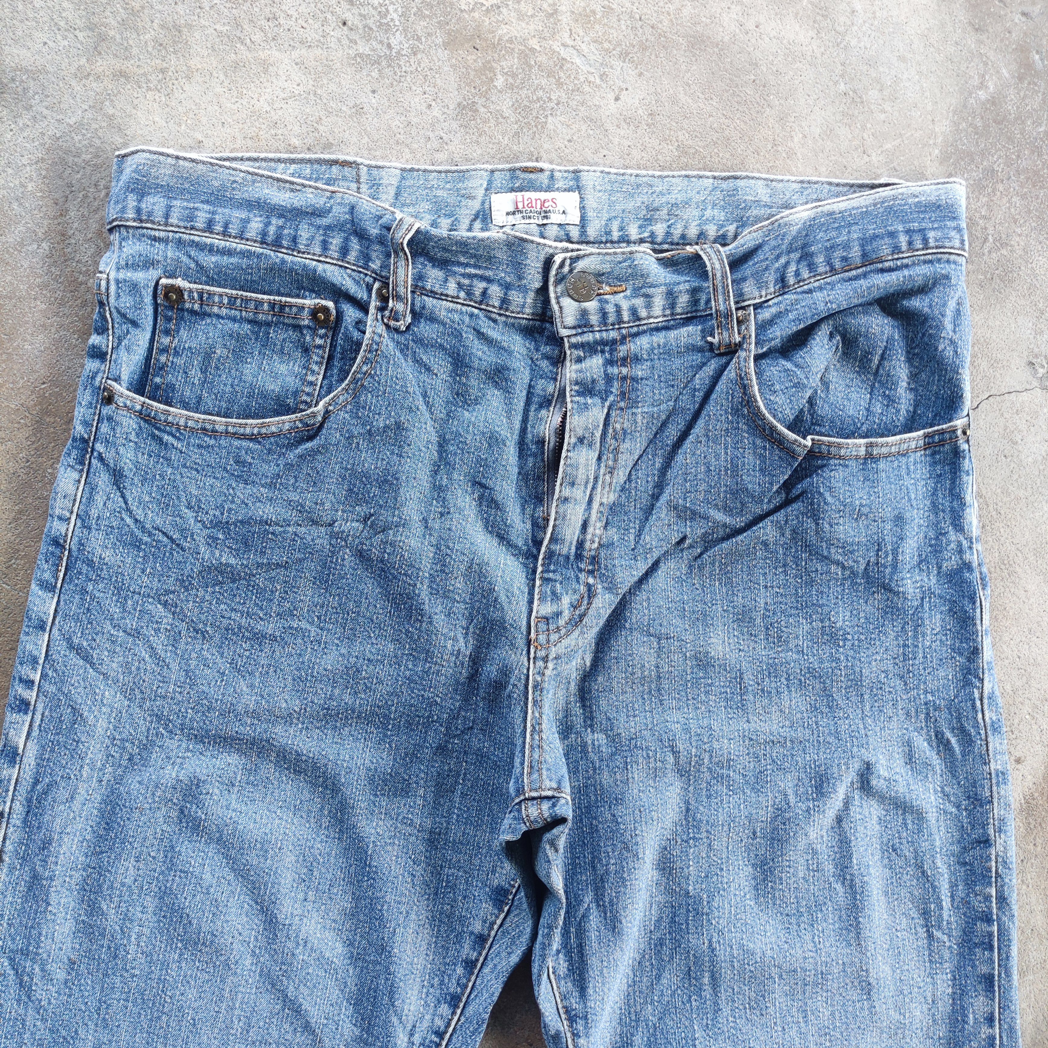 Hanes Vintage Hanes Brand Jeans Faded Pants W37 Size US 37 - 6 Thumbnail