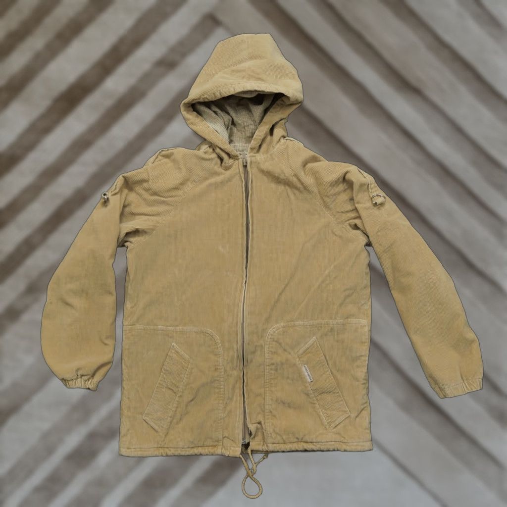 Vintage VINTAGE Roadrunner Jacket Men Adult Medium M Brown Corduroy Hooded Bomber 80s Size US M / EU 48-50 / 2 - 1 Thumbnail
