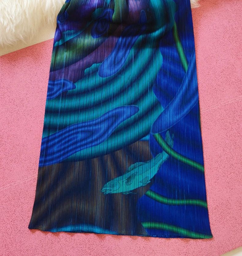 Issey Miyake Issey Miyake size:F Blue rare artist collaboration pleated Size M / US 6-8 / IT 42-44 - 3 Thumbnail