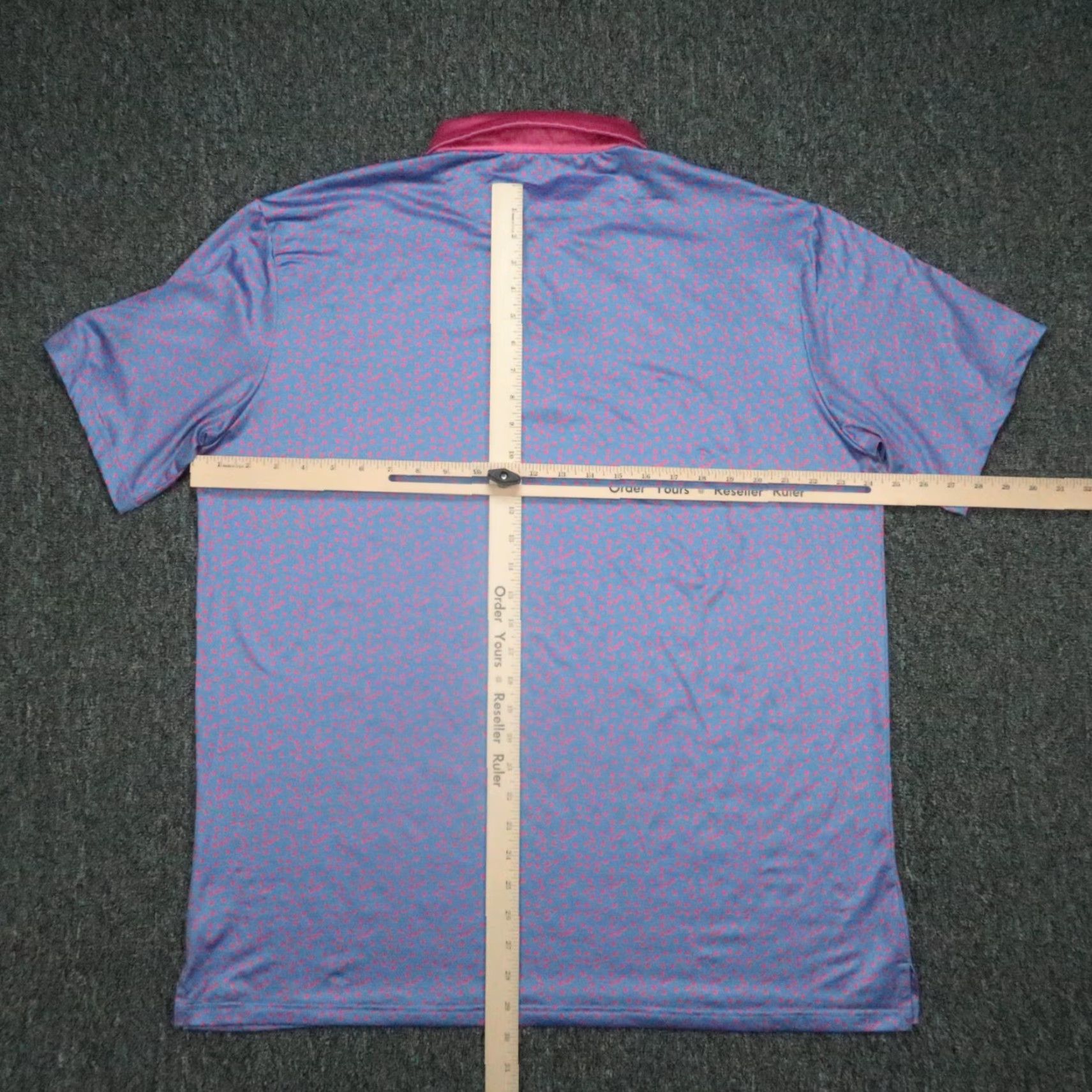 Vintage Pins & Aces Shirt Mens XXL Blue Flamingos PerformancePolo Golf Shirt Size US XXL / EU 58 / 5 - 6 Thumbnail