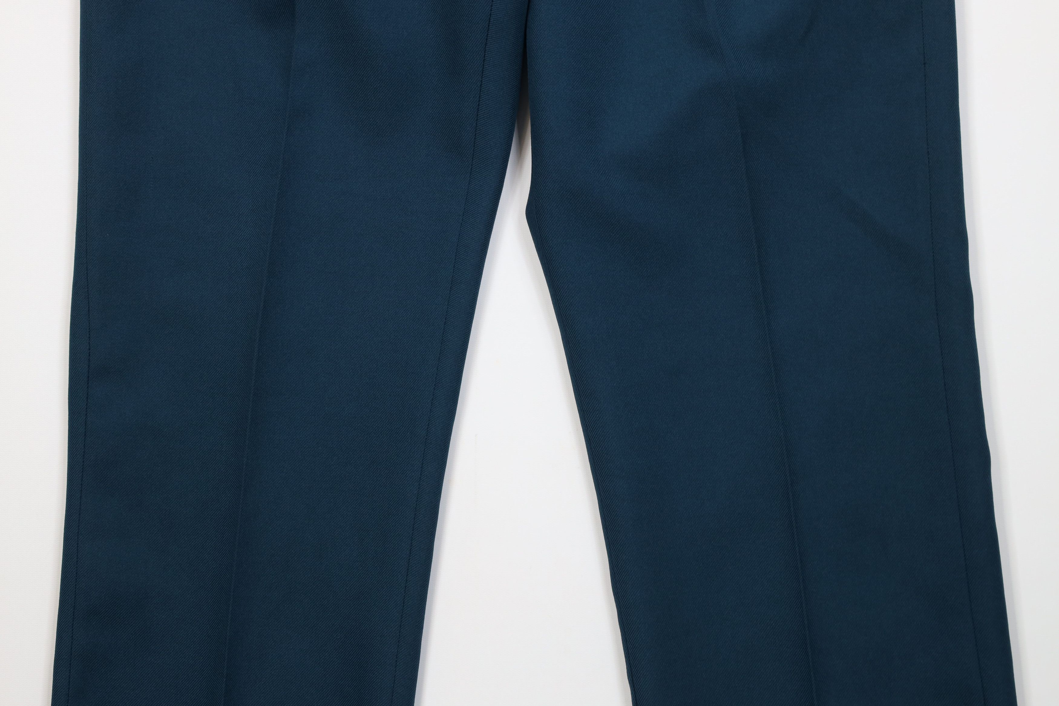 Vintage Vintage 90s Streetwear Knit Flared Wide Leg Chino Pants Teal Size US 34 / EU 50 - 3 Thumbnail