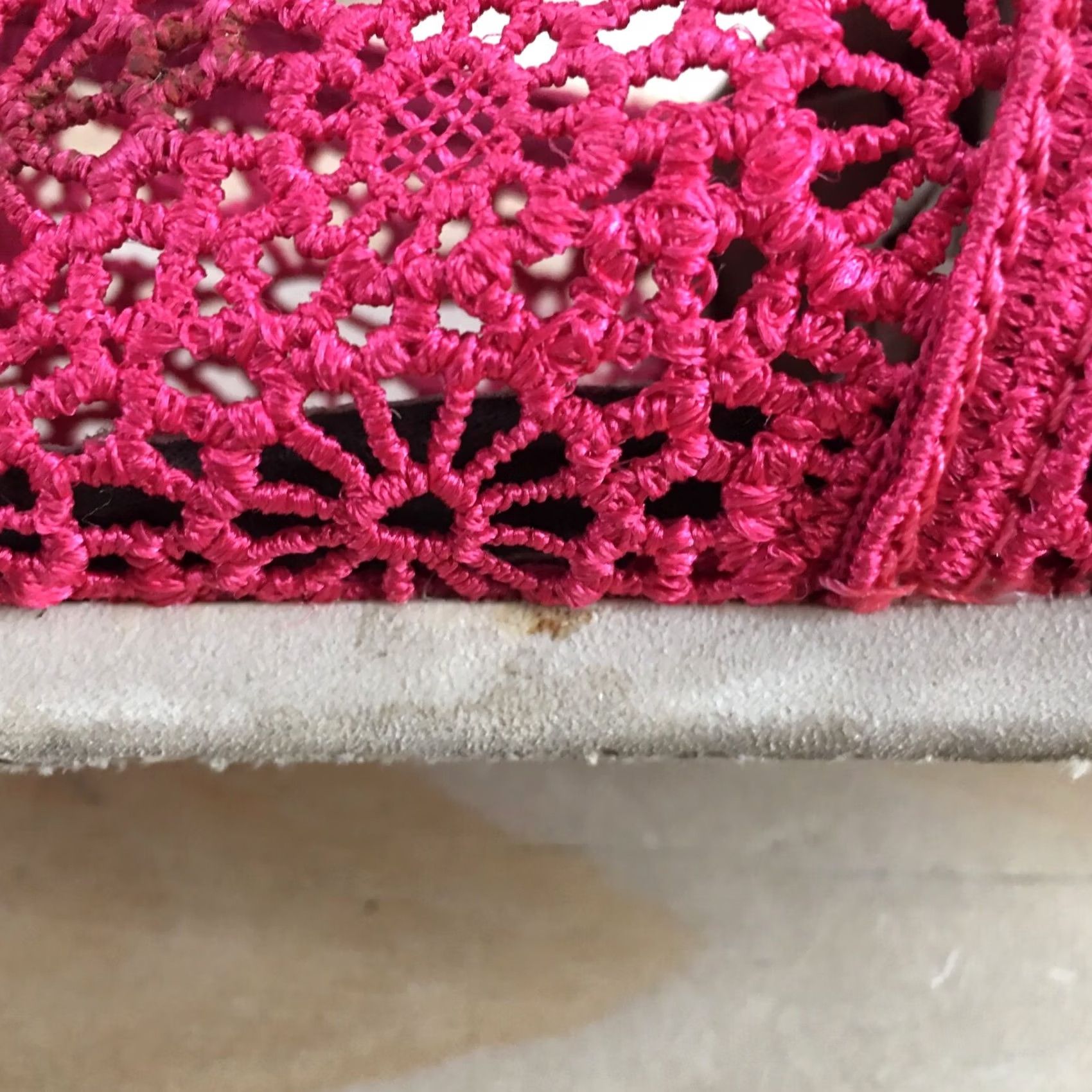 Toms TOMS Loafer Womens 6 Pink Classic Floral Crochet Slip On Flats Casual Comfort Size US 6 / IT 36 - 5 Thumbnail