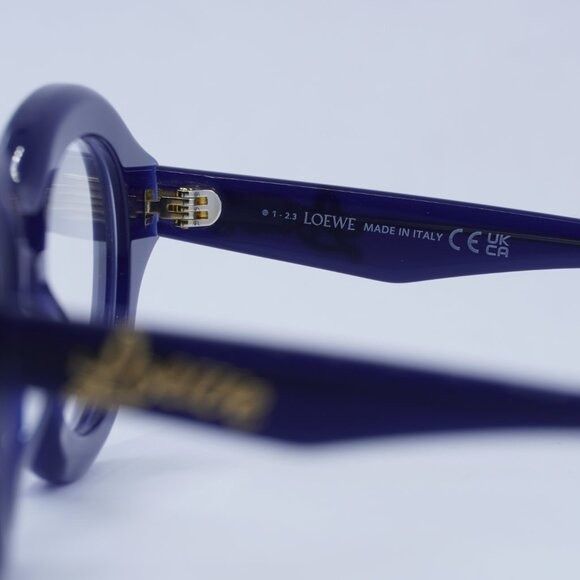 Loewe 🕶️ New Loewe LW50048I 092 Eyeglasses - Shiny Navy Blue Fram Size ONE SIZE - 9 Thumbnail