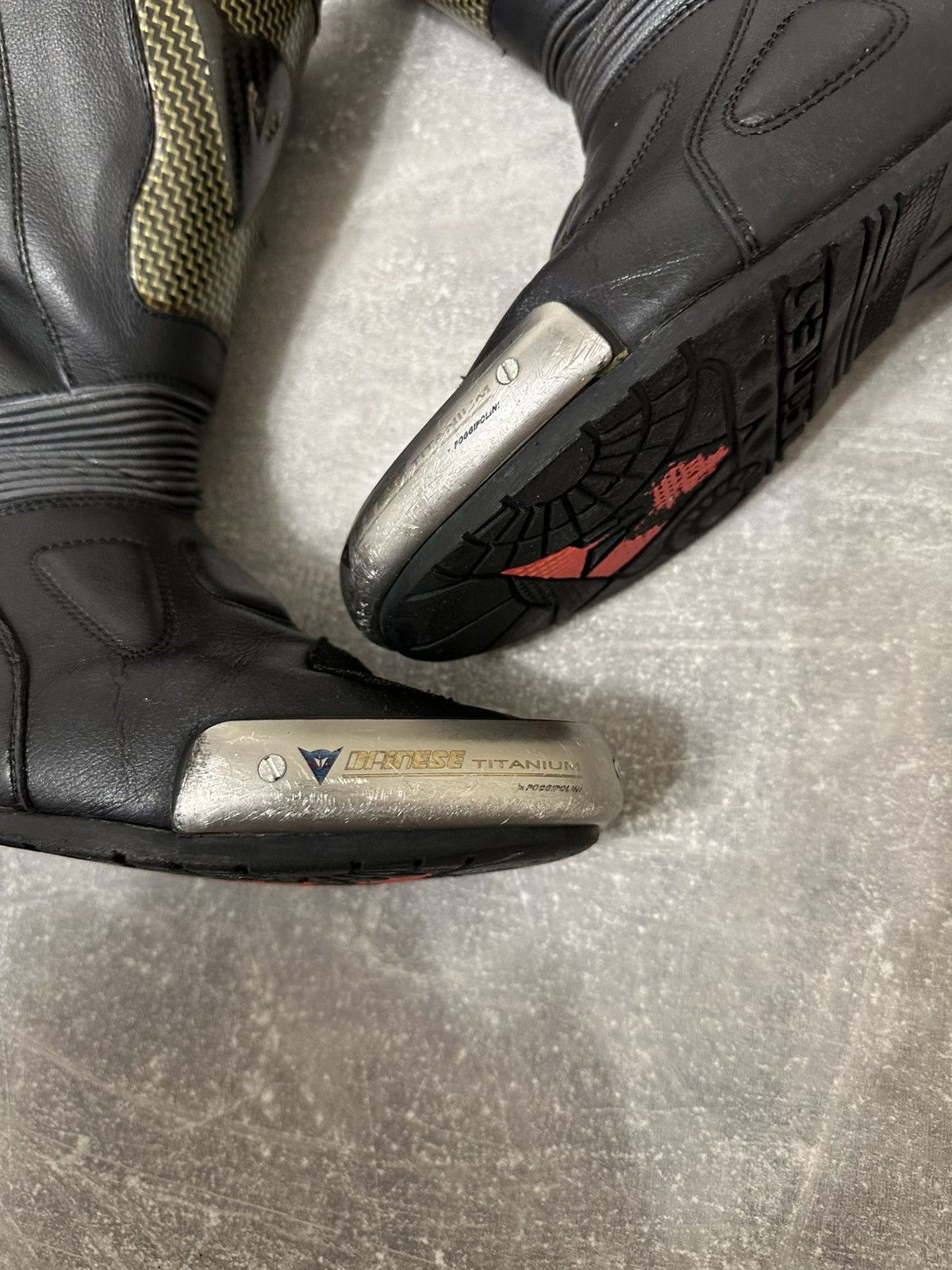 Other Vintage Dainese Racing Leather Membrane Boots Size US 12 / EU 45 - 8 Thumbnail