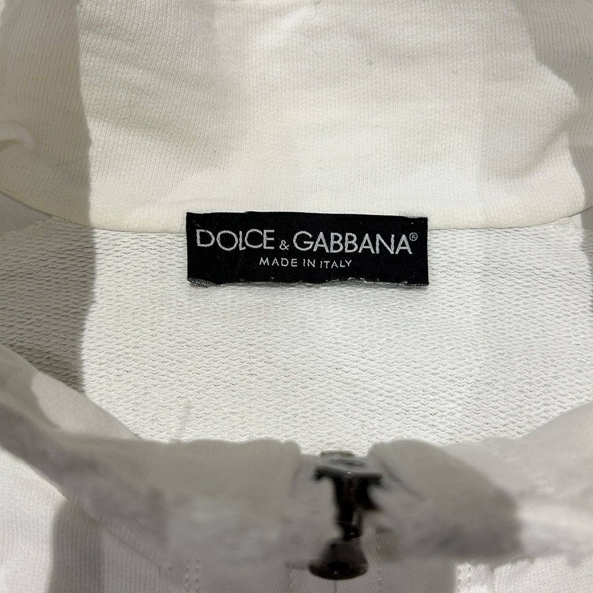 Dolce & Gabbana Dolce & Gabbana White Zip-Up Jacket Size US M / EU 48-50 / 2 - 4 Thumbnail