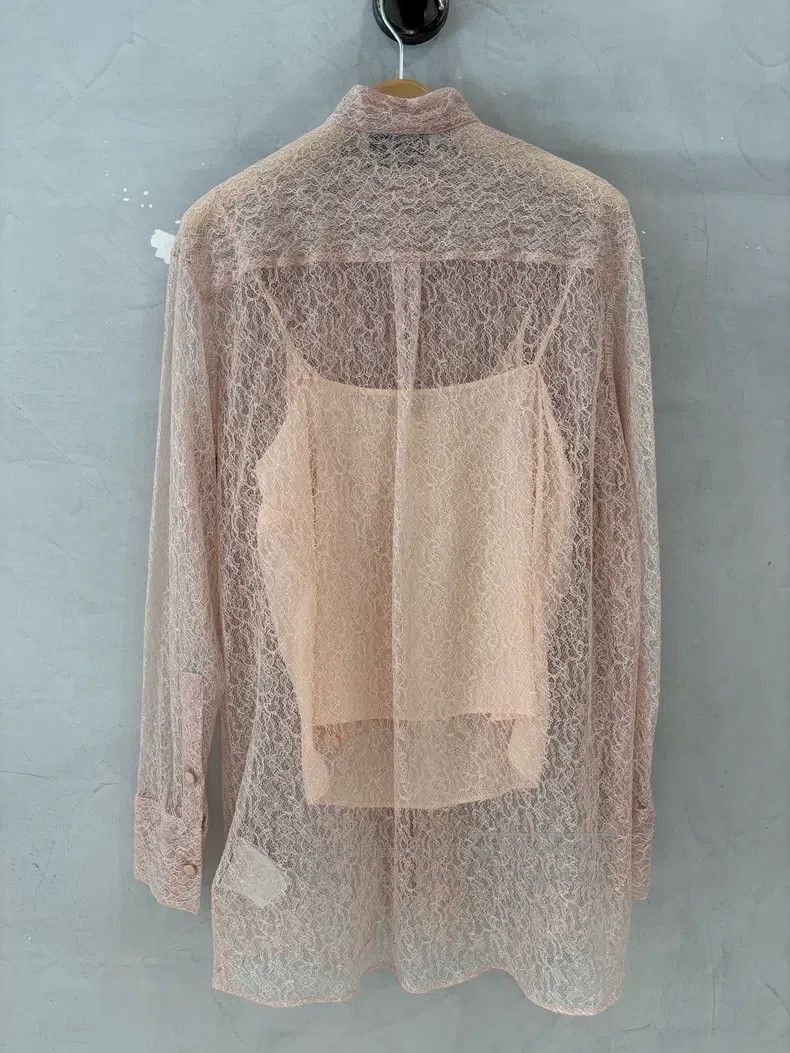 Valentino Valentino Nude pink lace top Size S / US 4 / IT 40 - 4 Thumbnail