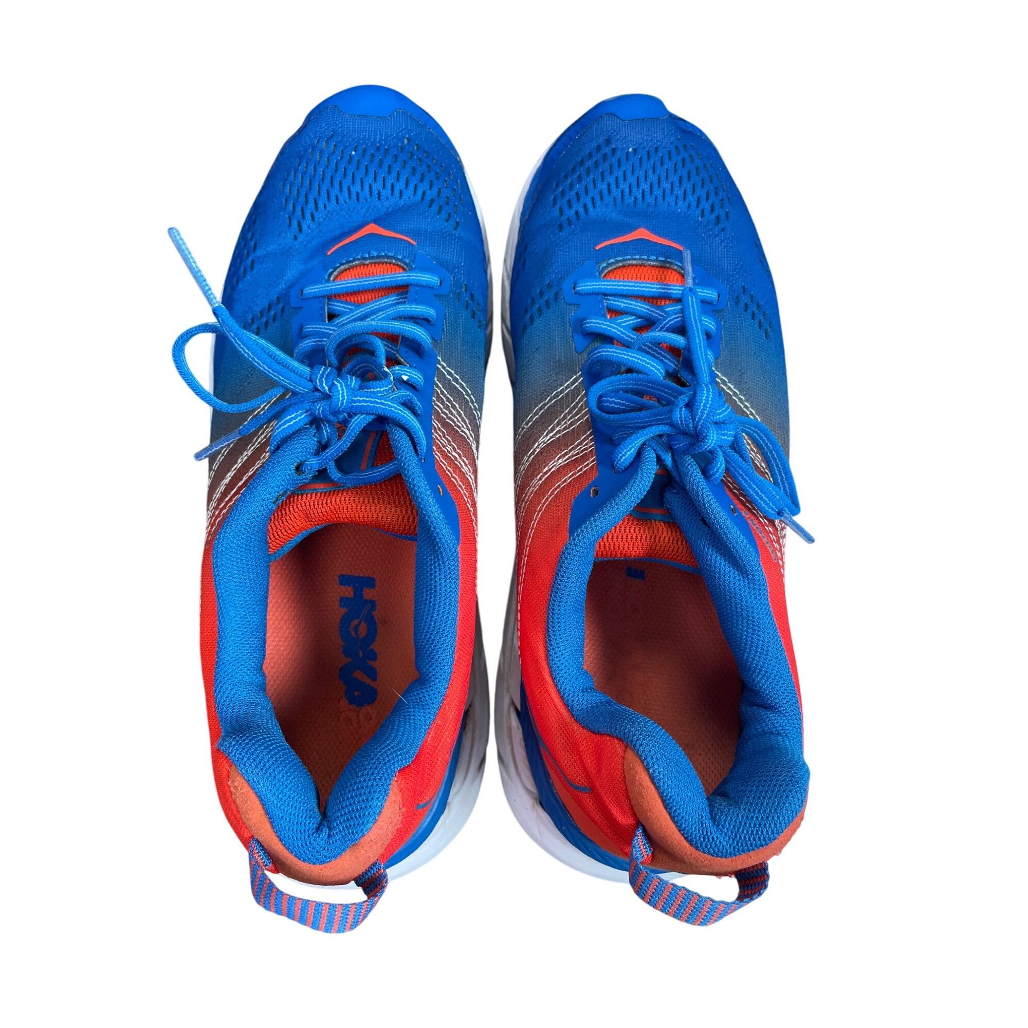 Hoka Hoka Clifton 6 Mens Blue Orange Mens Running Sneakers Size 9 Size US 9.5 / EU 42-43 - 13 Thumbnail