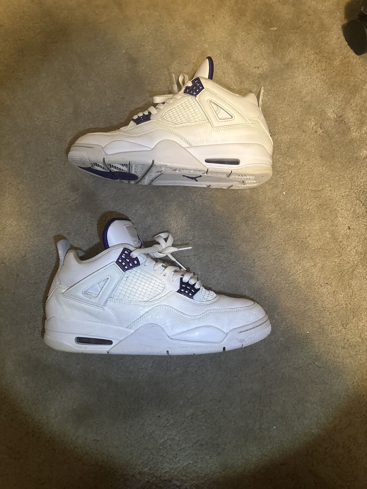 Nike Air Jordan 4 metallic purple Size US 10.5 / EU 43-44 - 1 Thumbnail