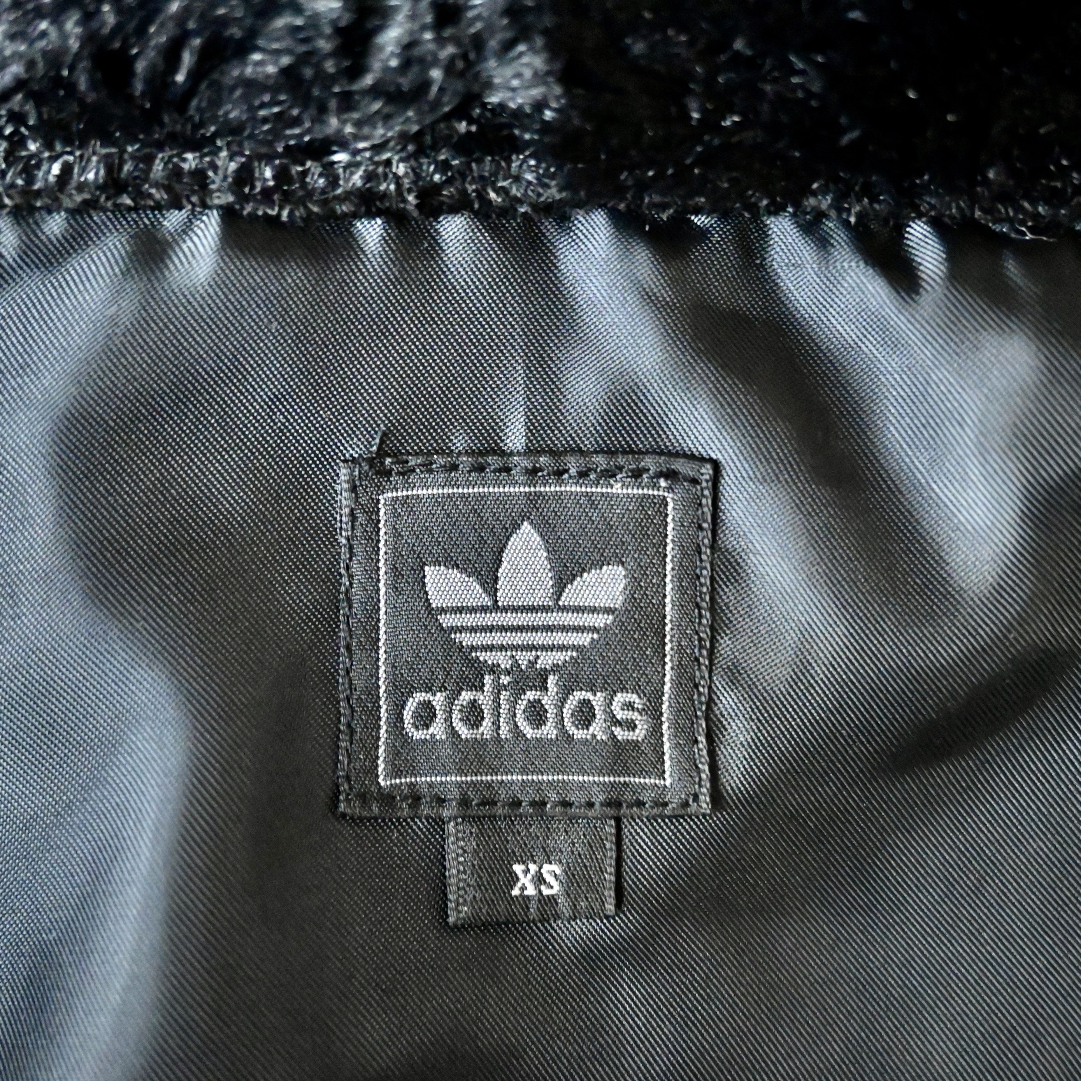 Adidas 2010s Adidas faux fur hooded jacket, gold three striped, XS Size US XS / EU 42 / 0 - 14 Thumbnail