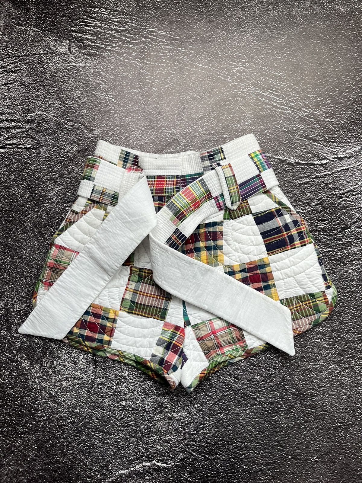 Sezane LE Maile Sezane Multicolor White Short Belted Size 34 Size 24" / US 00 / IT 34 - 2 Thumbnail