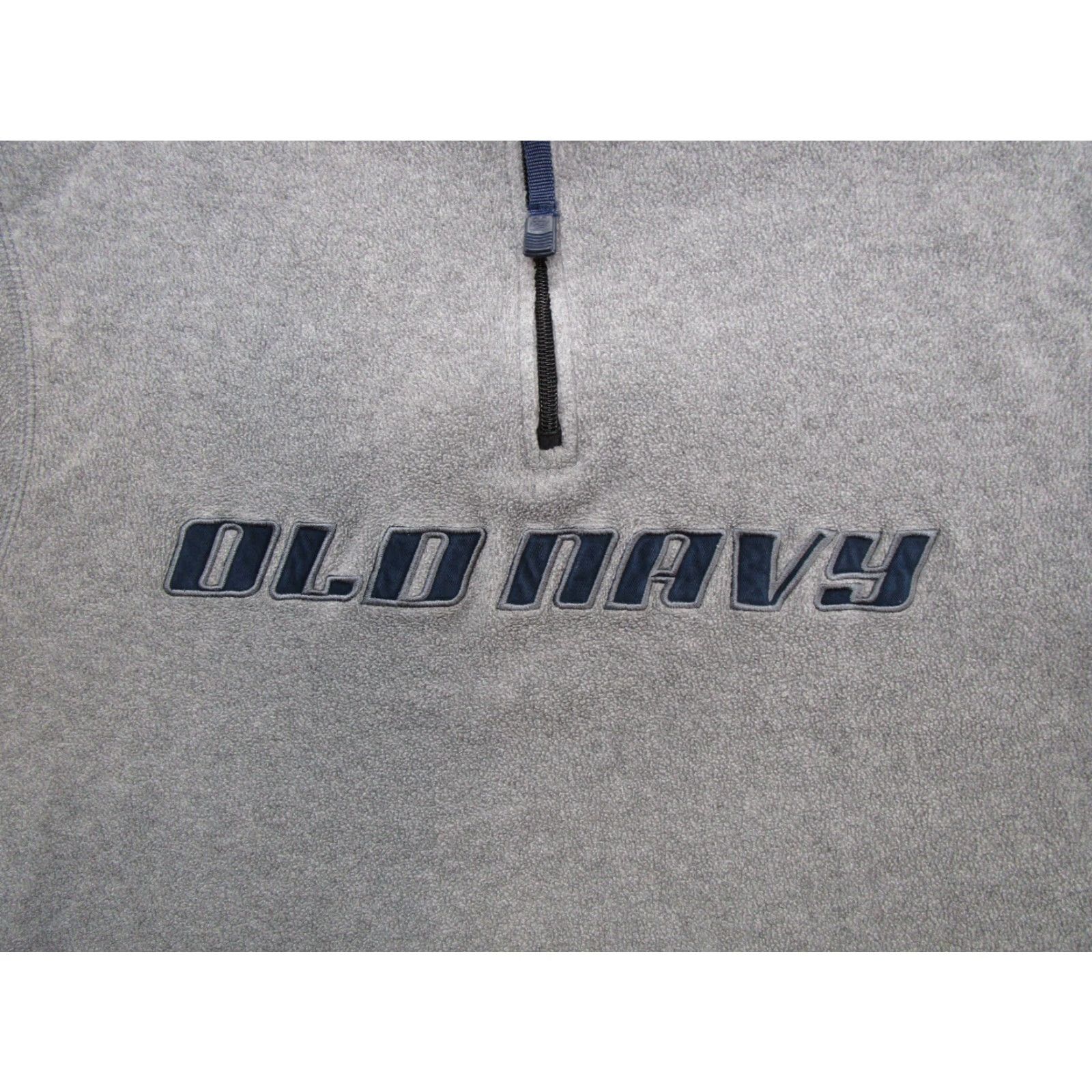 Old Navy Old Navy Sweater Mens 1/4 Zip Pullover Fleece Gray Logo XL Vintage N/A Size US XL / EU 56 / 4 - 2 Thumbnail