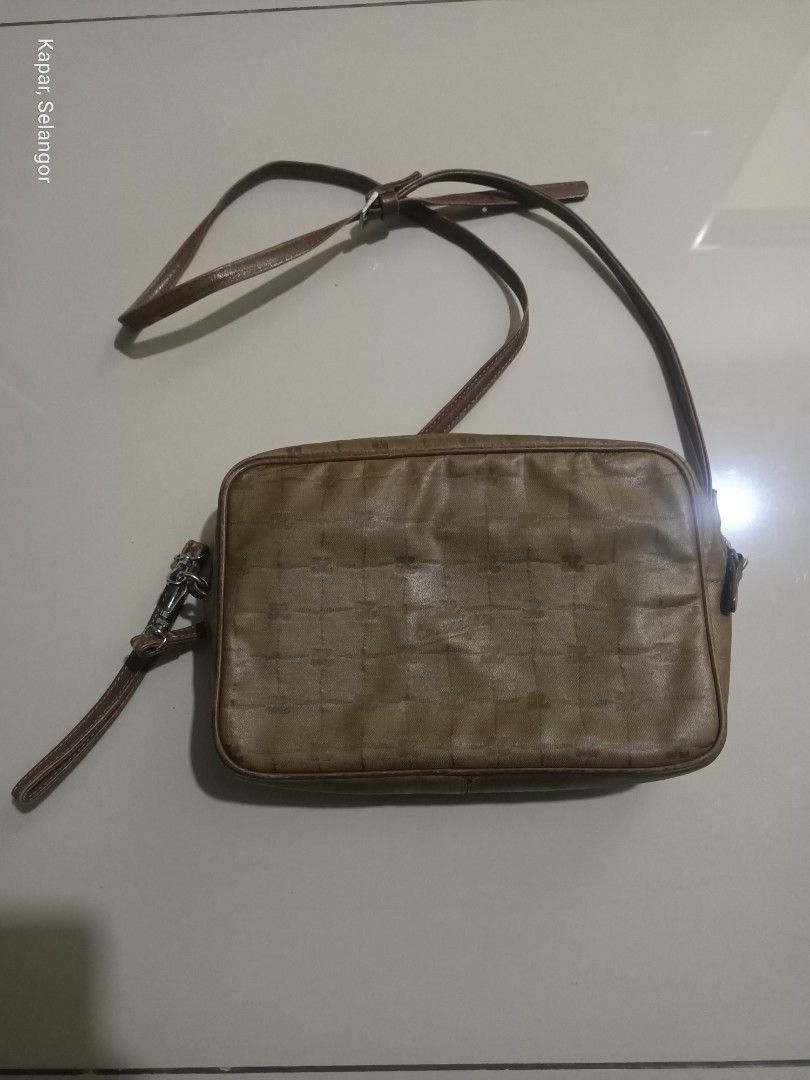 Andre Courreges × Courreges × Designer Vintage Courreges leather bag monogram Size ONE SIZE - 4 Thumbnail