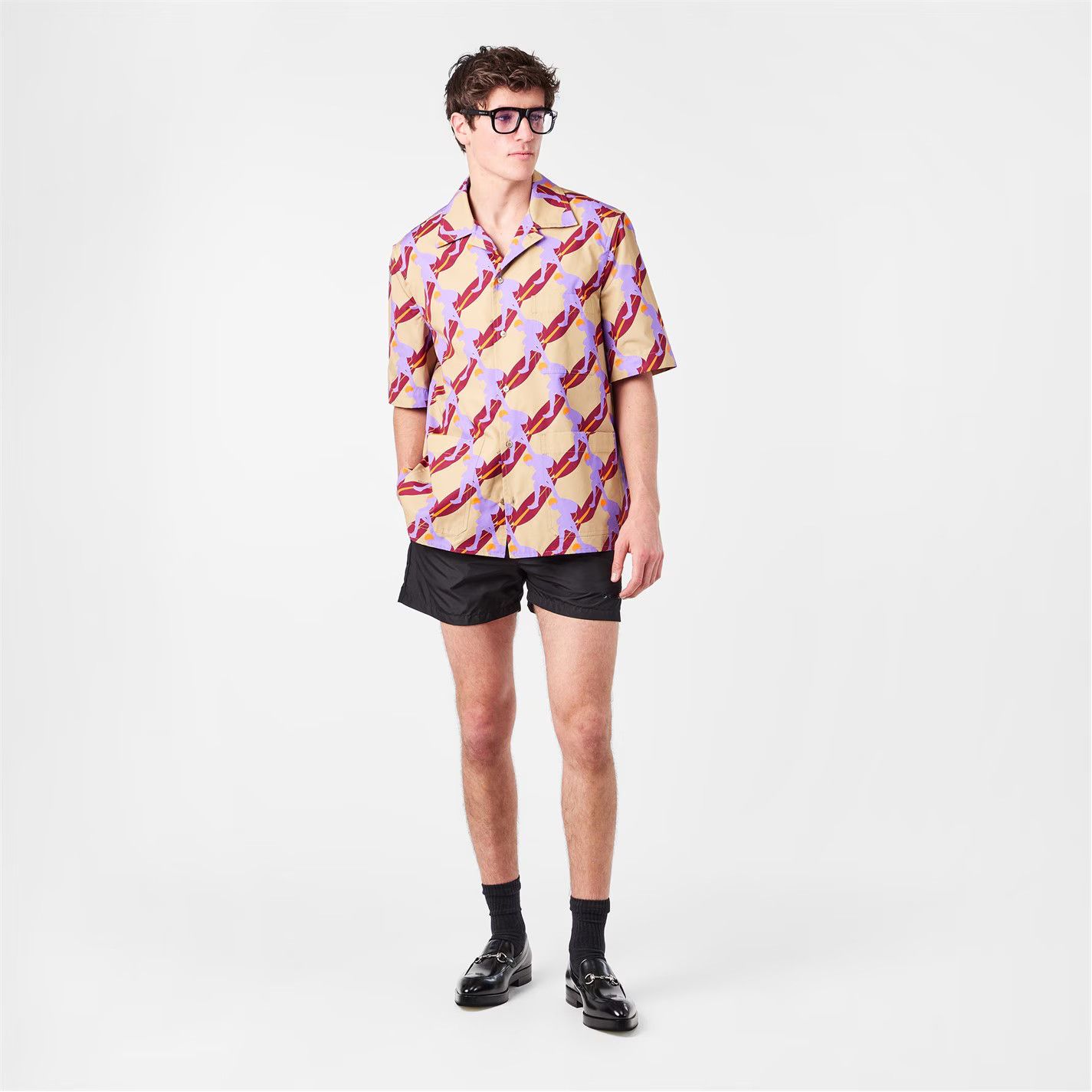 Gucci o1g2r1mq0426 Surfer Shirt in Multicolor Size US XL / EU 56 / 4 - 6 Thumbnail