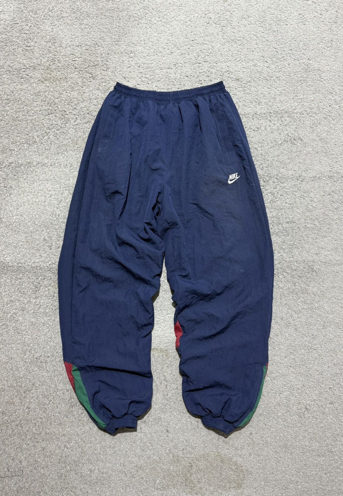 Nike Vintage 90s 80s Nike Sweat Nylon Pants Joggers zip swoosh Size US 34 / EU 50 - 1 Thumbnail