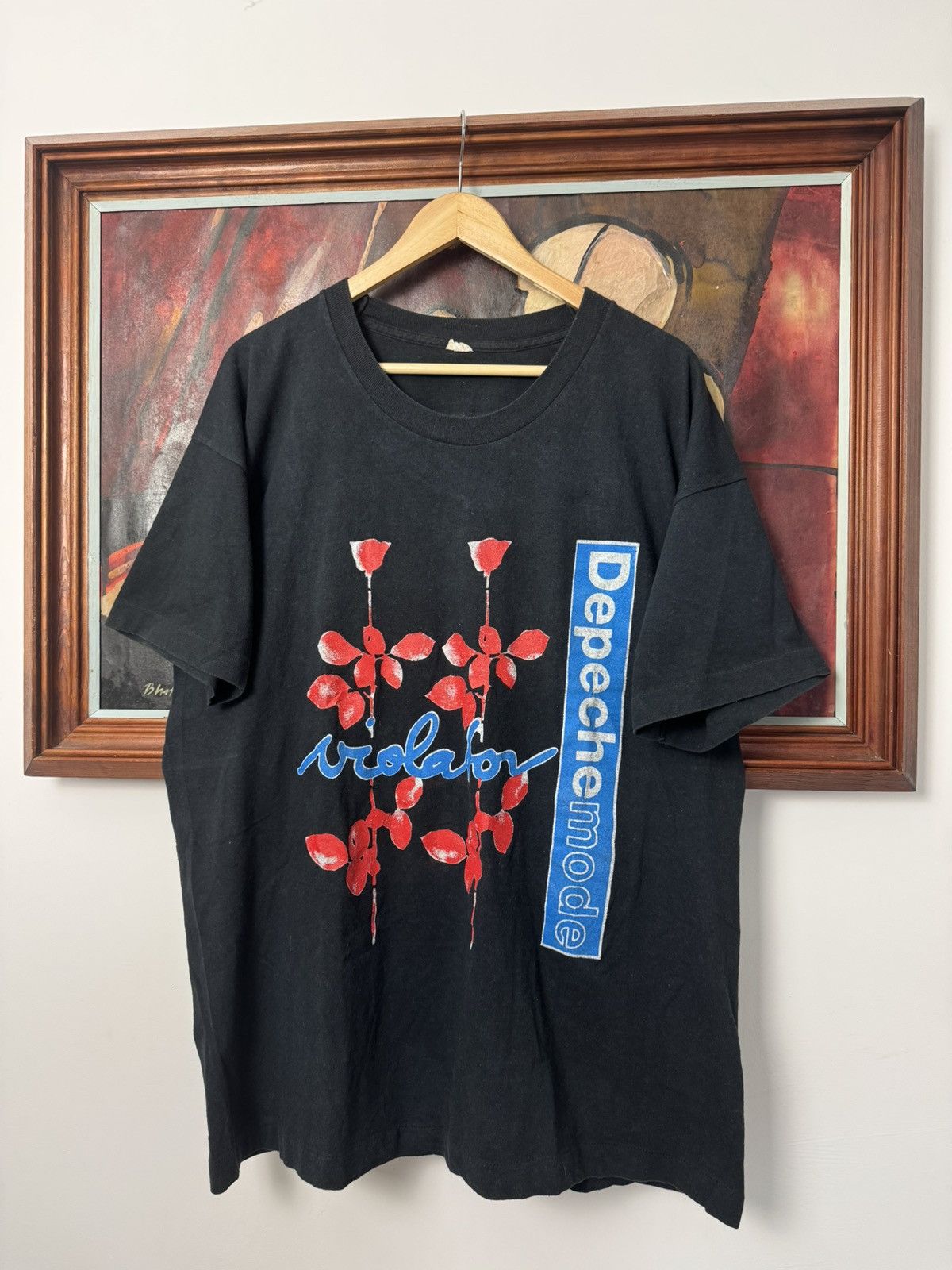 Band Tees Vintage 90s Depeche Mode Tour Violator Pop Music Band Tee Size US XL / EU 56 / 4 - 1 Thumbnail